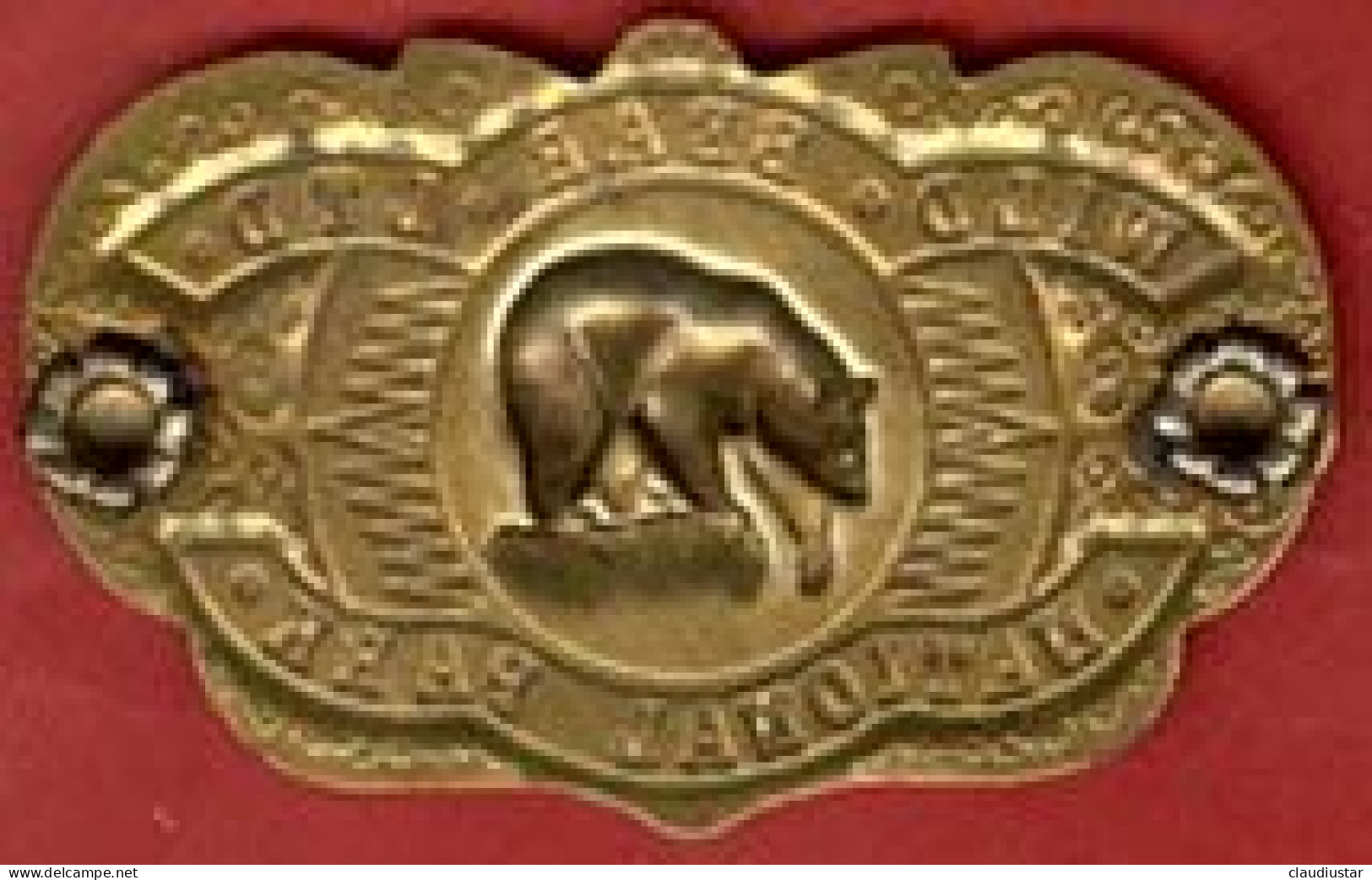 ** PLAQUE  OURS  -  NATIONAL  PARK ** - Other & Unclassified