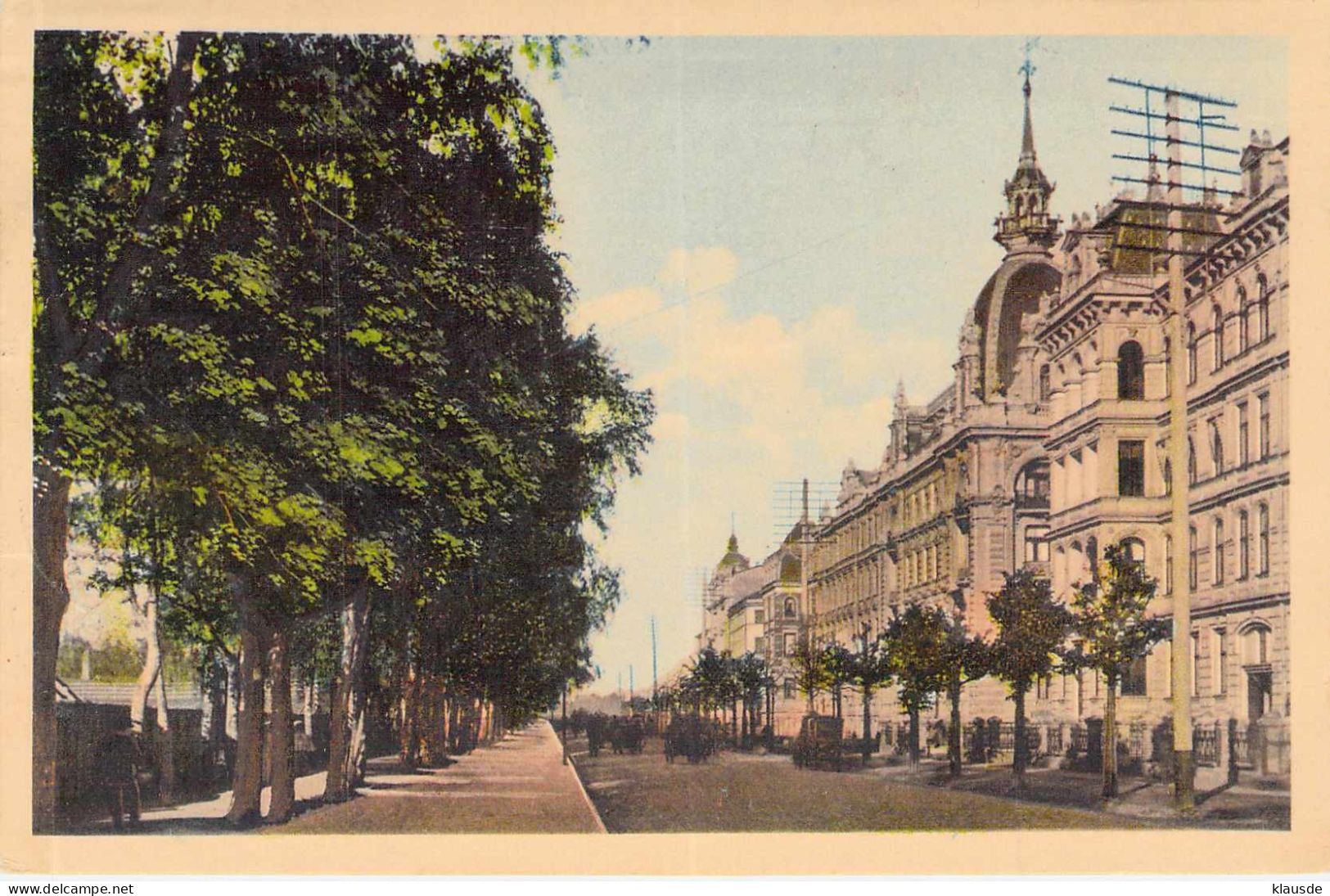 Riga - Elisabethstrasse Gel.1911 - Letland