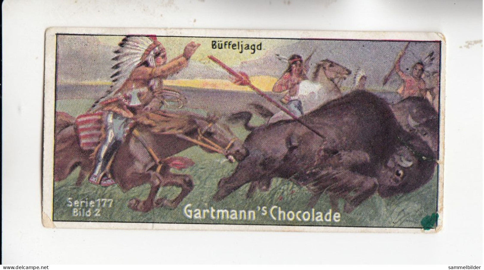 Gartmann  Indianerleben   Büffeljagd    Serie 177 #2 Von 1906 - Other & Unclassified