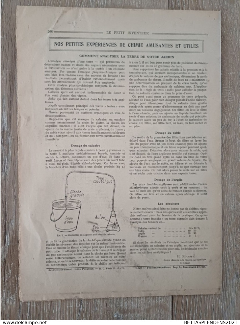 Revue " LE PETIT INVENTEUR " - Les progrès de la Navigation - Editeur Albin Michel - N° 38 Nouvelle Série 1929