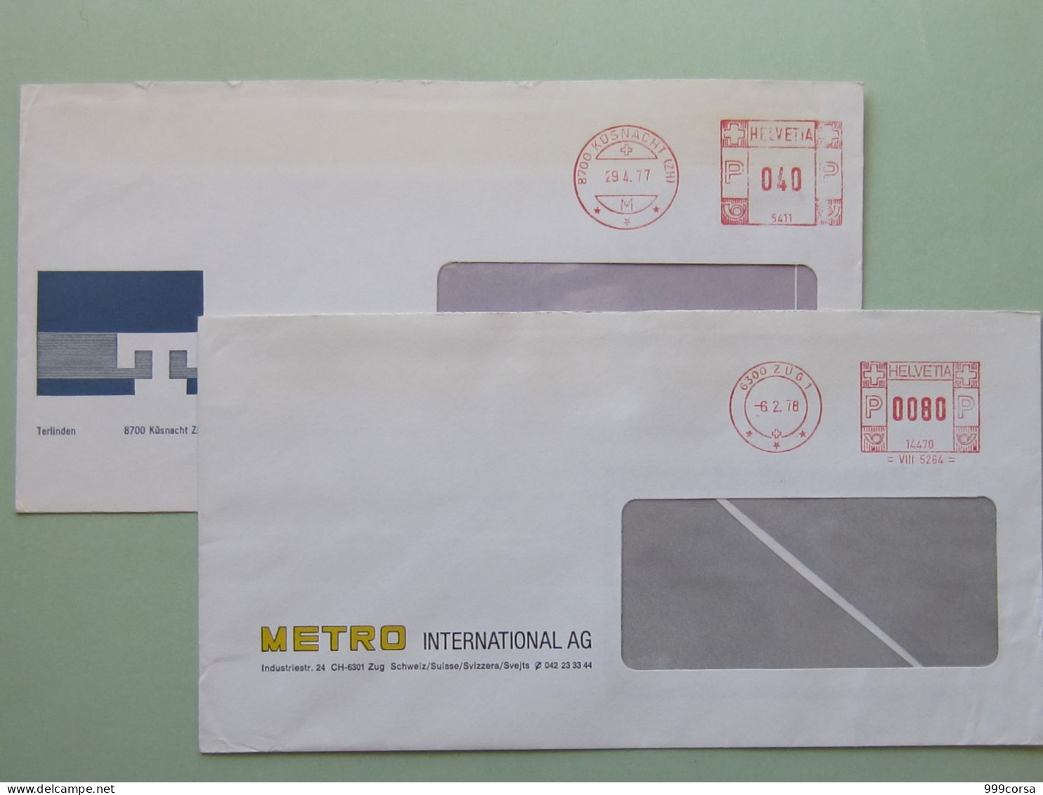 Svizzera, Lotto 12 Buste Con Affranc. Meccanica A 3 O 4 Cifre, Annahme O Stelle Nella Corona, Diverse (DZ) - Postage Meters