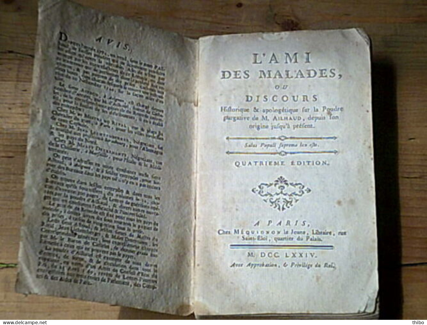 L'ami Des Malades Ou Discours Historique Et Apologétique Sur La Poudre Purgative Depuis Son Origine Jusqu'à Présent - Otros & Sin Clasificación