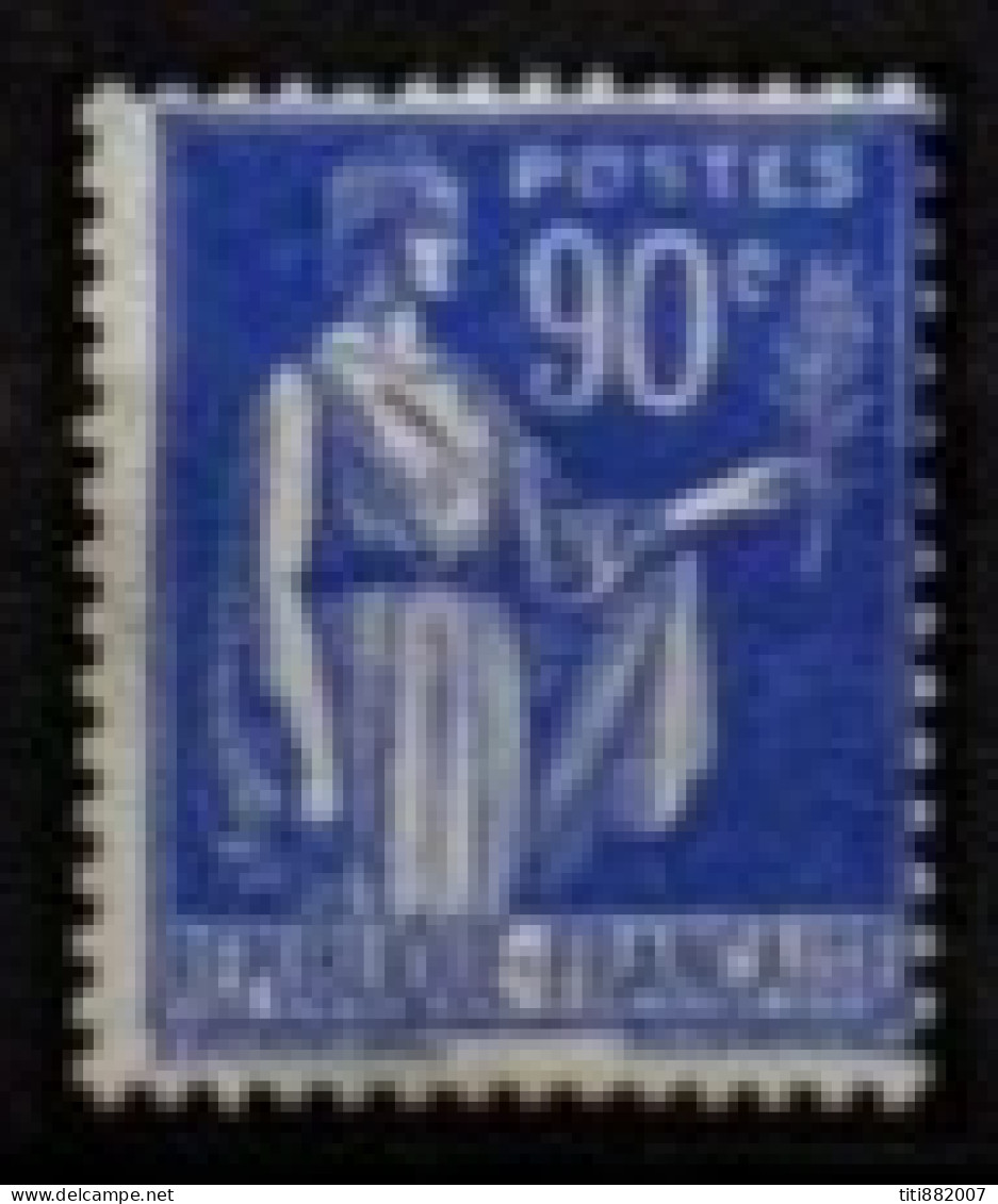 FRANCE    -   1937 .   Y&T N°  368 *. 1er S De Postes Maculé + Trait Sur Signature - Unused Stamps