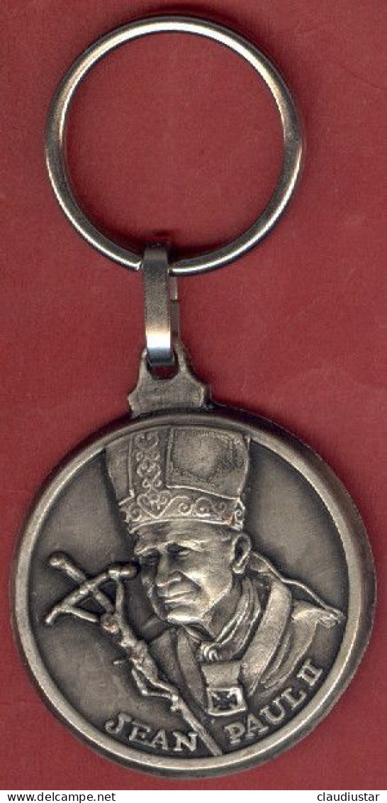 ** MEDAILLE  JEAN - PAUL  II  +  PORTE - CLEFS ** - Religión & Esoterismo