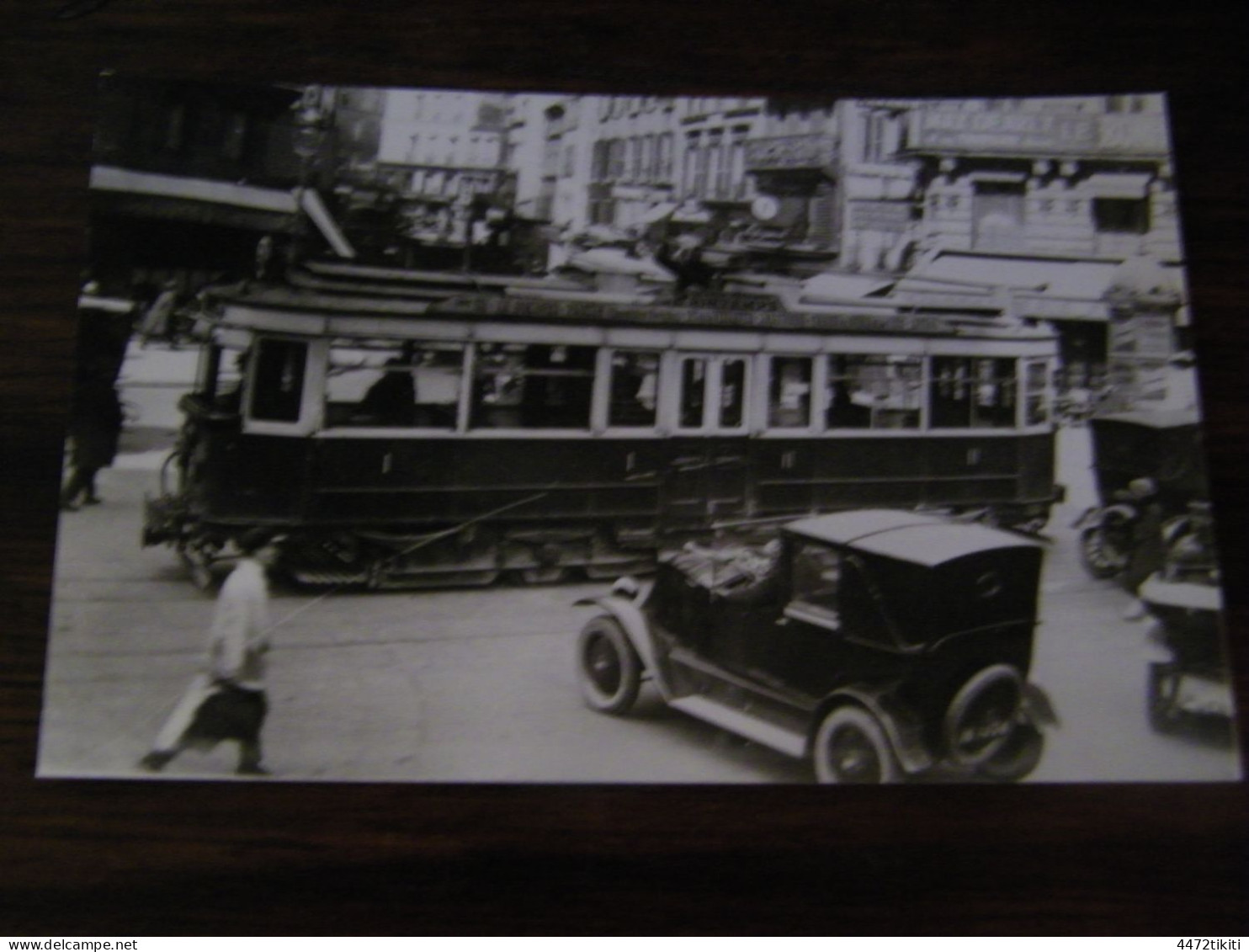 Photographie - Paris (75) - Tramway Motrice - Carrefour De Châteaudun - Collection Favière - 1938 - SUP (HV 94) - Openbaar Vervoer