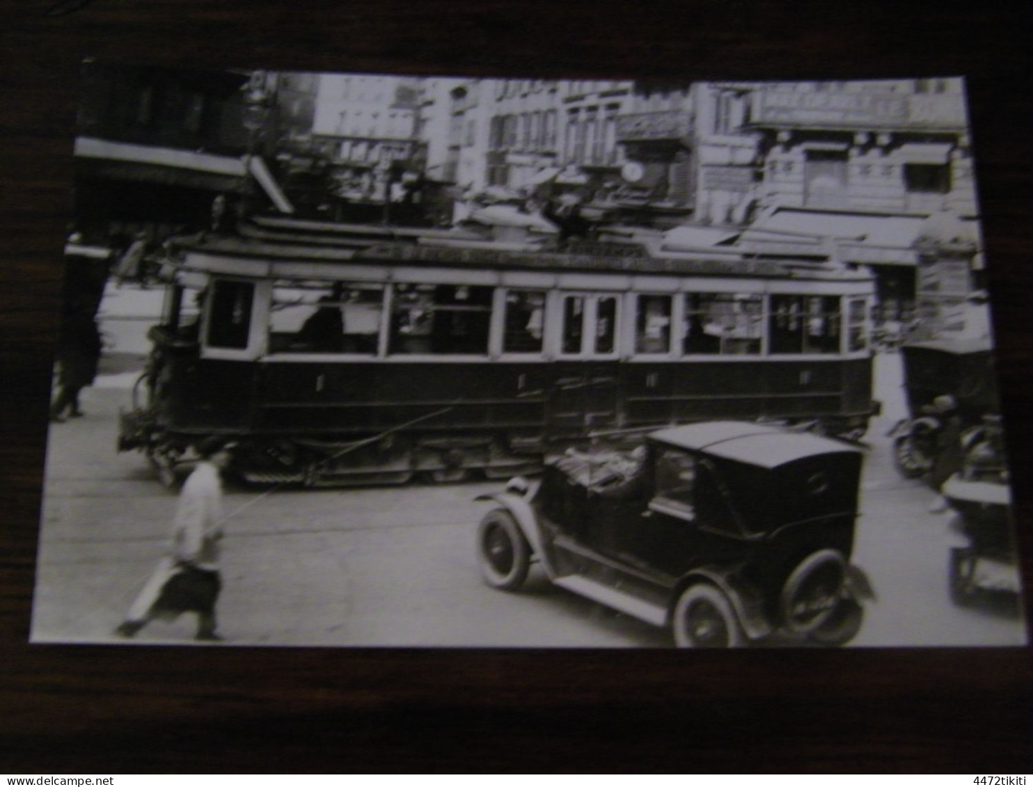 Photographie - Paris (75) - Tramway Motrice - Carrefour De Châteaudun - Collection Favière - 1938 - SUP (HV 94) - Transporte Público