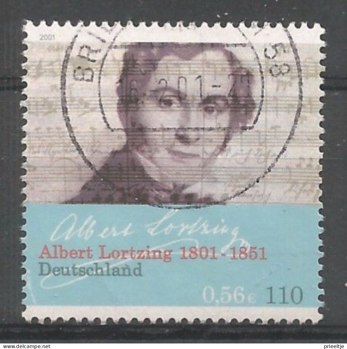 DBP 2001 A. Lortzing Composer Y.T. 1995 (0) - Used Stamps