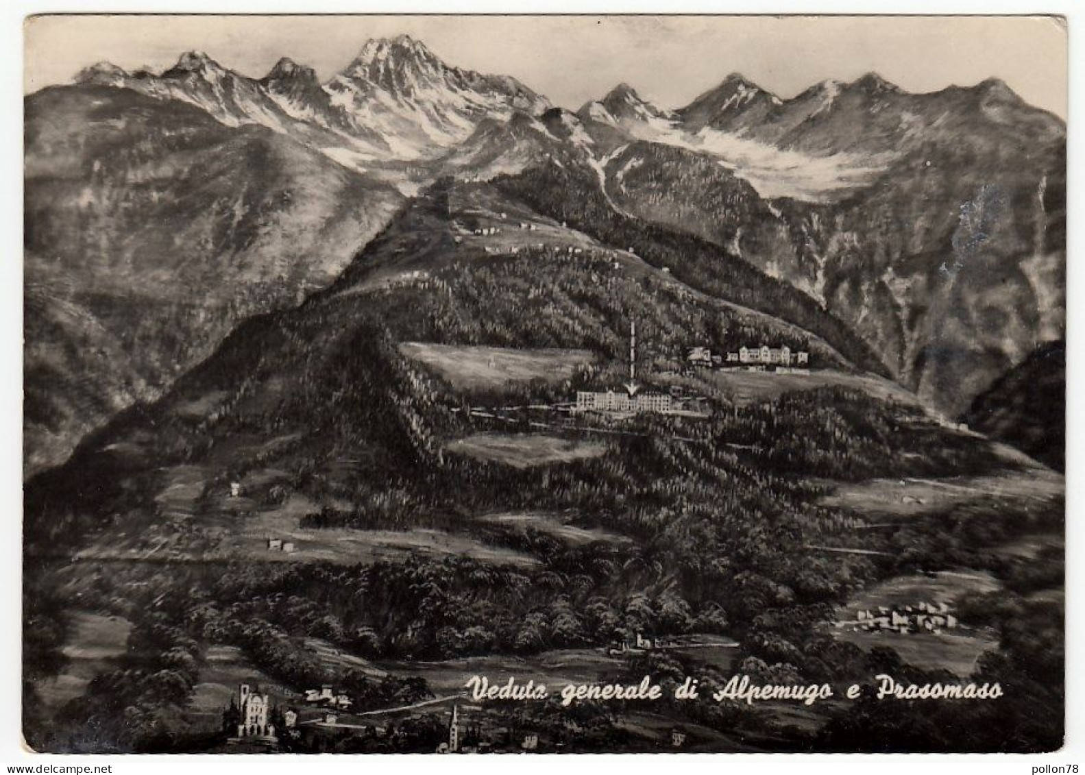 VEDUTA GENERALE DI ALPEMUGO E PRASOMASO - SONDRIO - 1949 - Sondrio