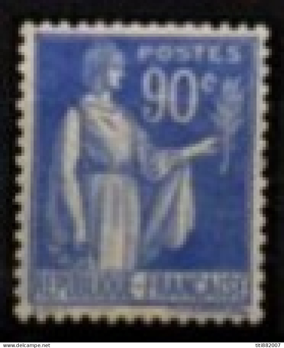 FRANCE    -   1937 .   Y&T N°  368 *.  Bleu Pale, Signature Effacée - Unused Stamps