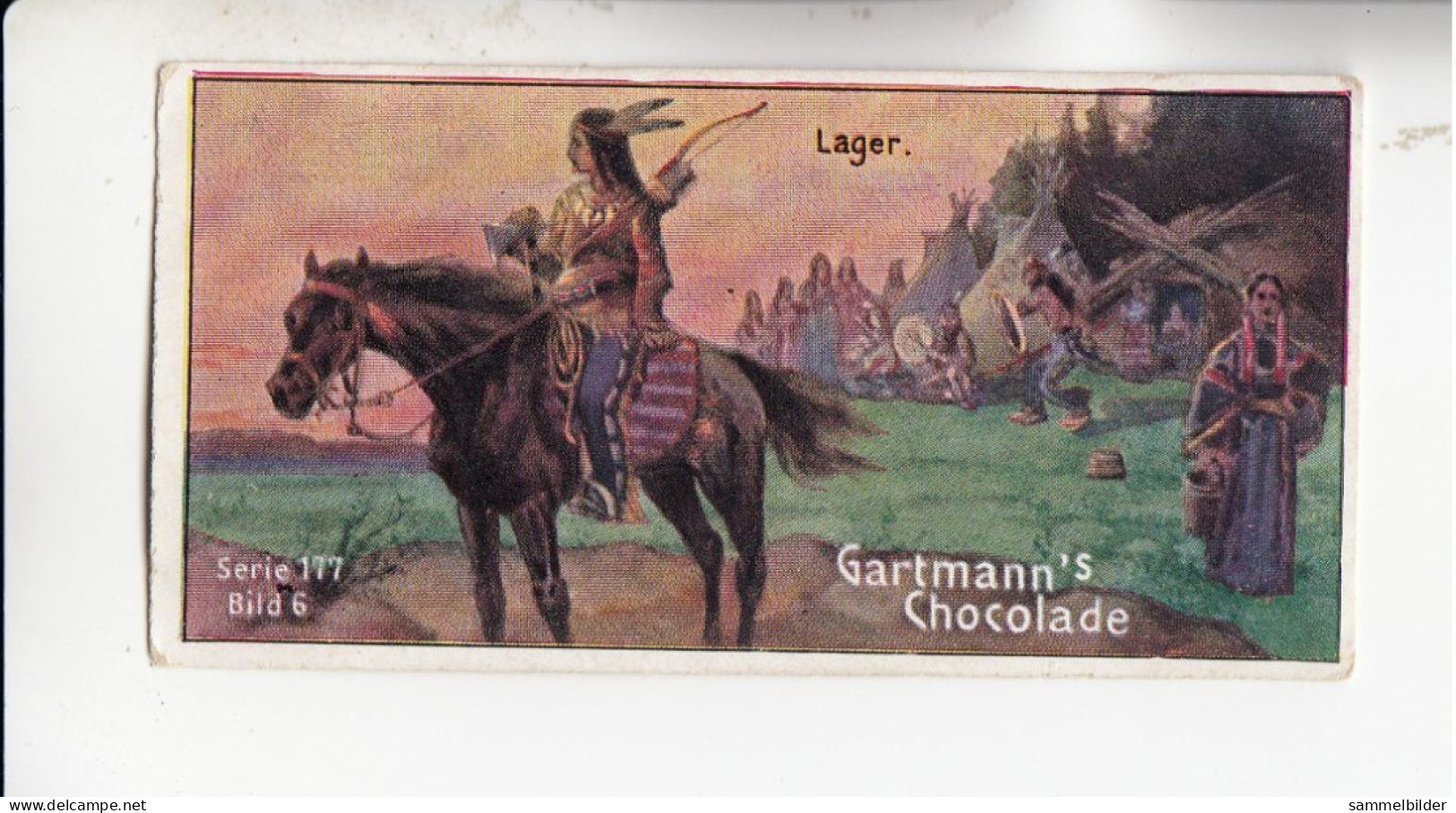 Gartmann  Indianerleben  Lager    Serie 177 #6 Von 1906 - Sonstige & Ohne Zuordnung