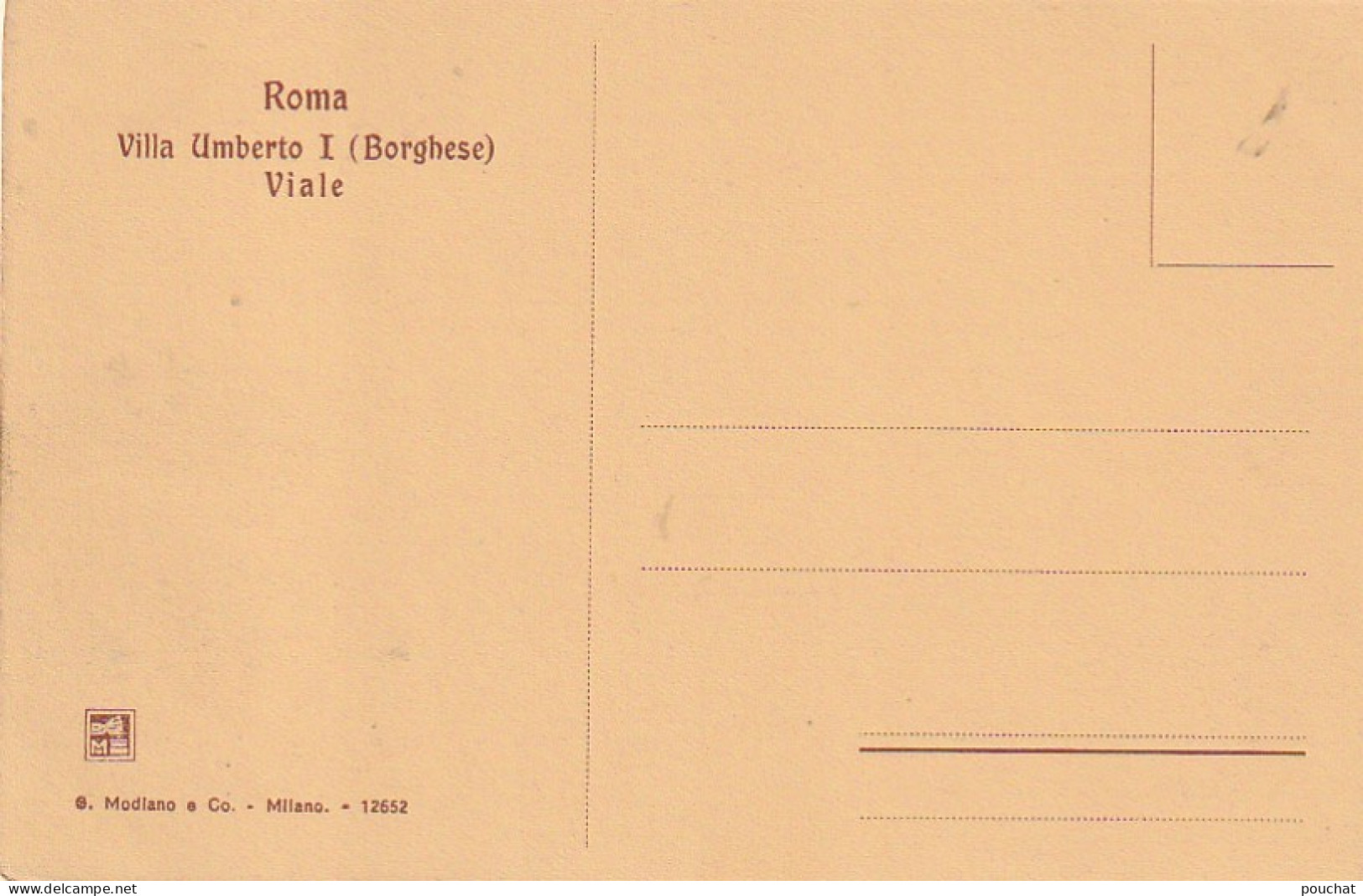ZY 3- ROMA ( ITALIA ) - VILLA UMBERTO I ( BORGHESE ) - VIALE - 2 SCANS - Other & Unclassified