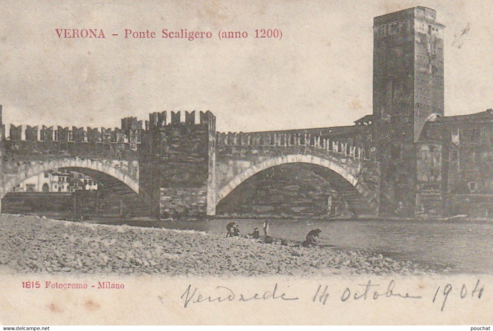 ZY 3- VERONA ( ITALIA ) - PONTE SCALIGERO  - 2 SCANS - Verona