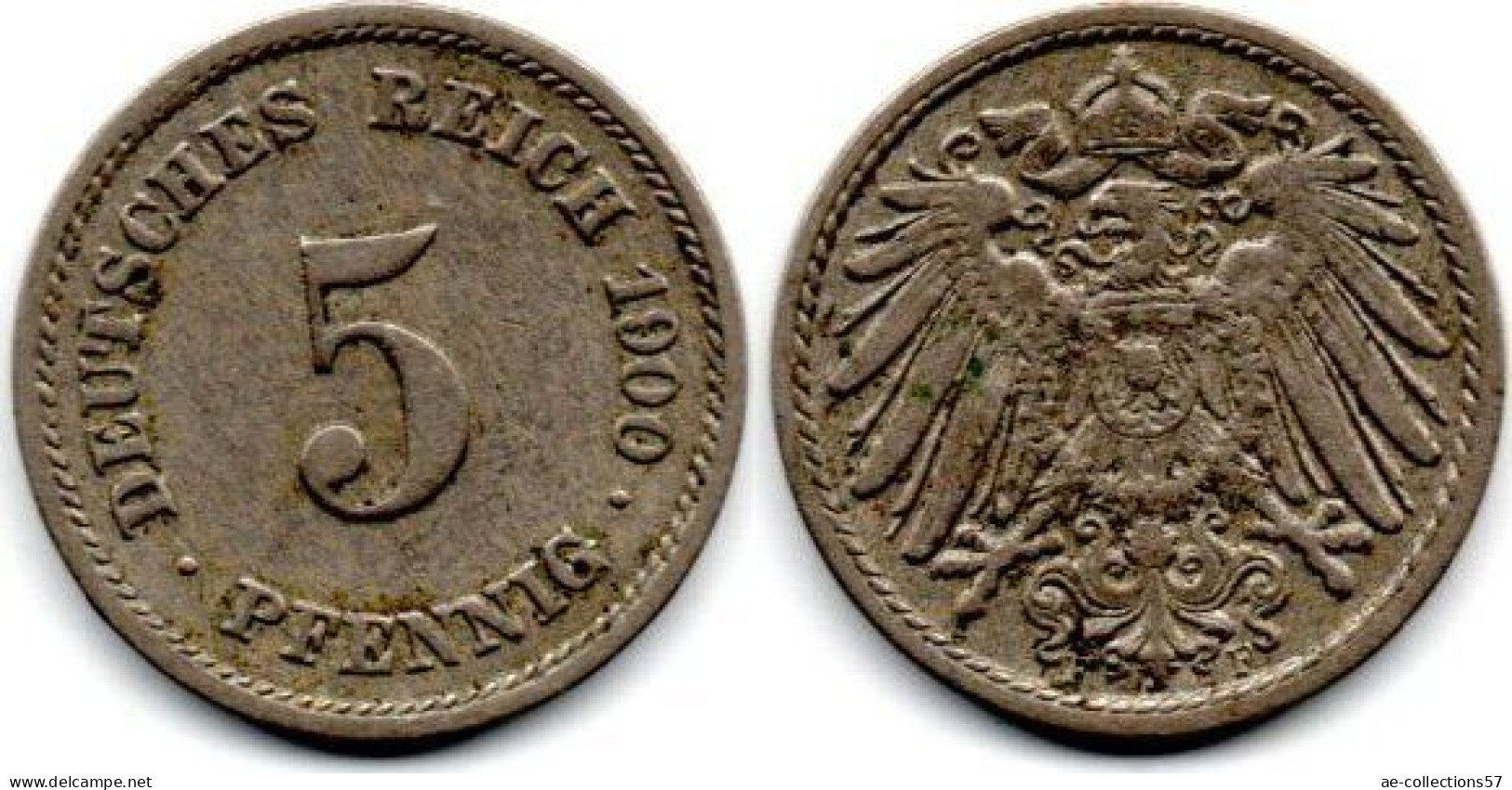 MA 33672 / Allemagne - Deutschland - Germany 5 Pfennig 1900 F TB - 5 Pfennig