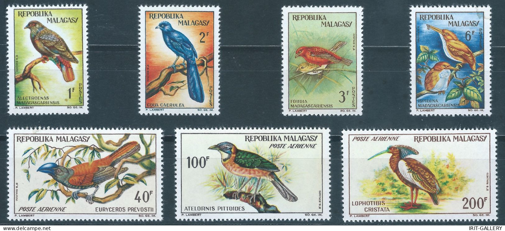 MADAGASCAR - Repoblika Malagasy,1963 Airmail - Birds, MNH  (Small Flaw In The Corner Of 6fr) - Madagaskar (1960-...)