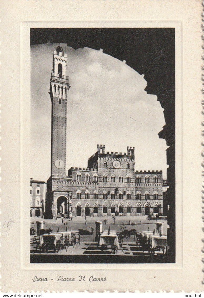 ZY - SIENA ( ITALIA ) - PIAZZA IL CAMPO - RISTORANTE BAR  " AL MANGIA " - 2 SCANS - Siena