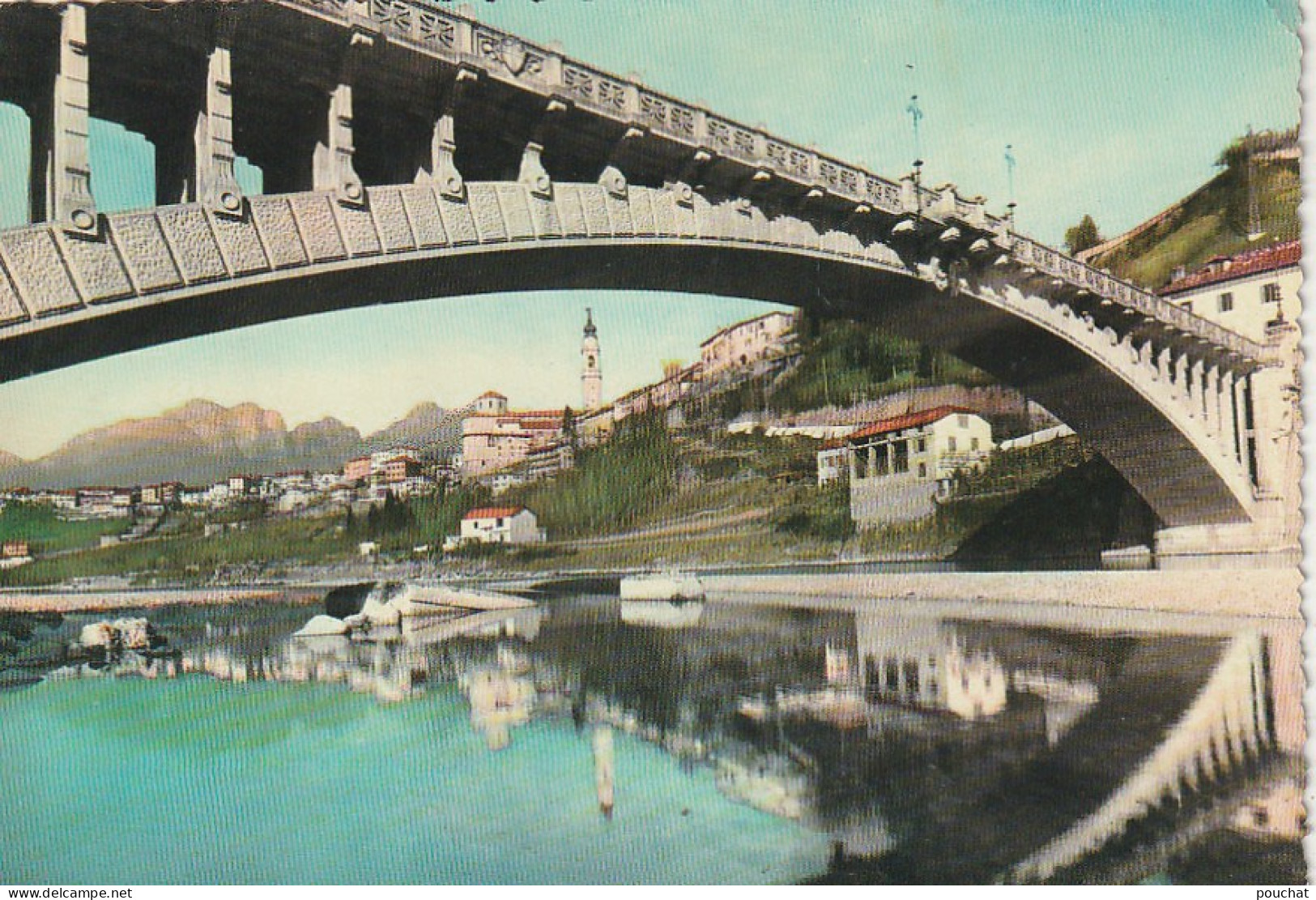 ZY - BELLUNO ( ITALIA ) - IL PONTE DELLA VITTORIA SUL PIAVE - 2 SCANS - Belluno