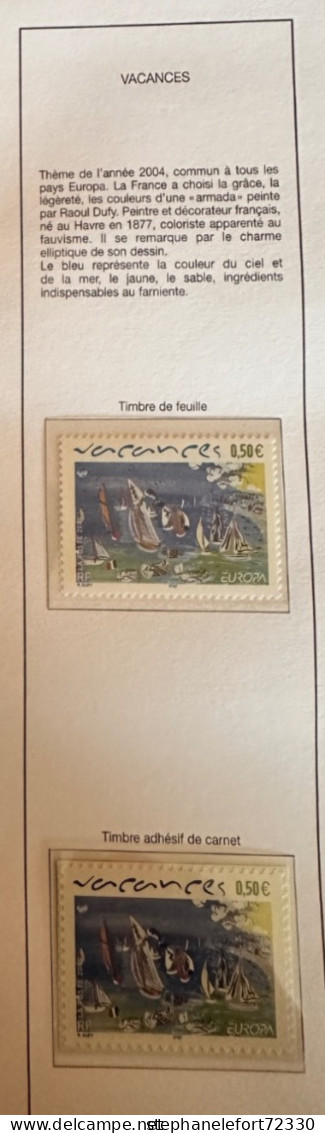 Timbres 2004  Année Complète Neufs ** et  Blocs (Voir Photo)