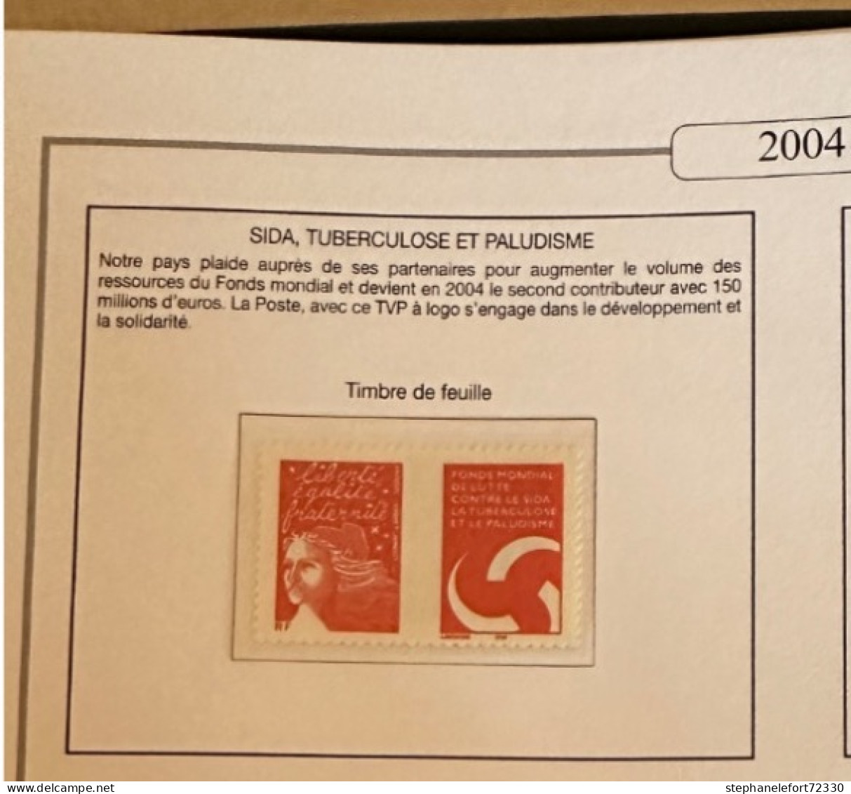 Timbres 2004  Année Complète Neufs ** et  Blocs (Voir Photo)