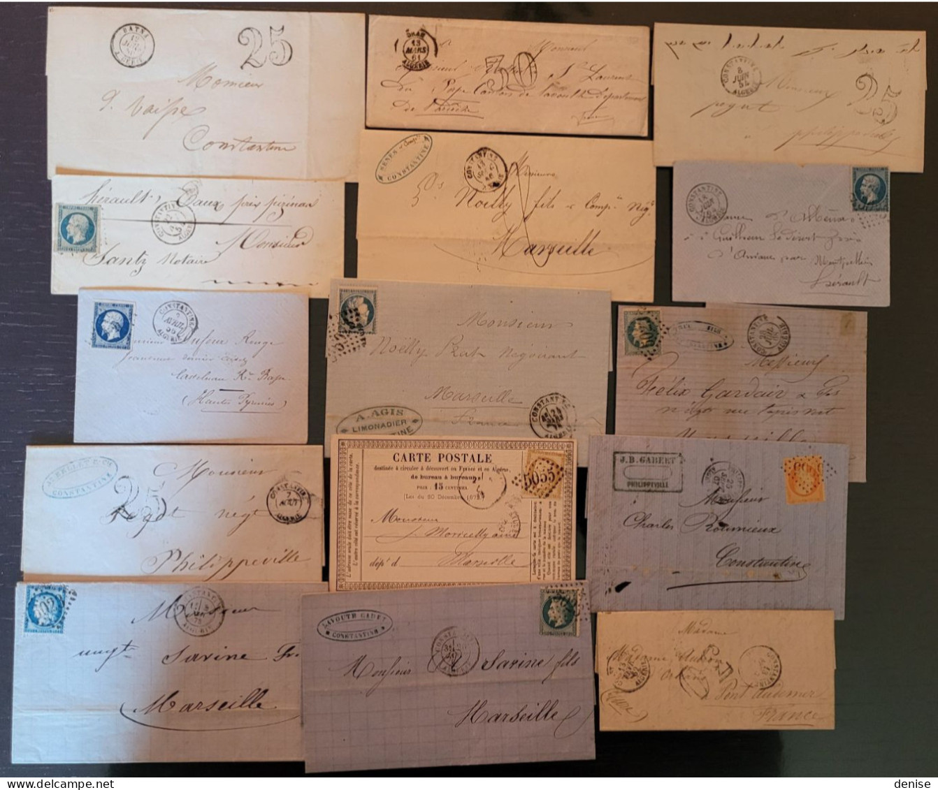 France -Lot De 30 Lettres  Classiques D'ALGERIE    - DEPART 1 Euro Hors Frais De Plate Forme - 1849-1876: Periodo Clásico