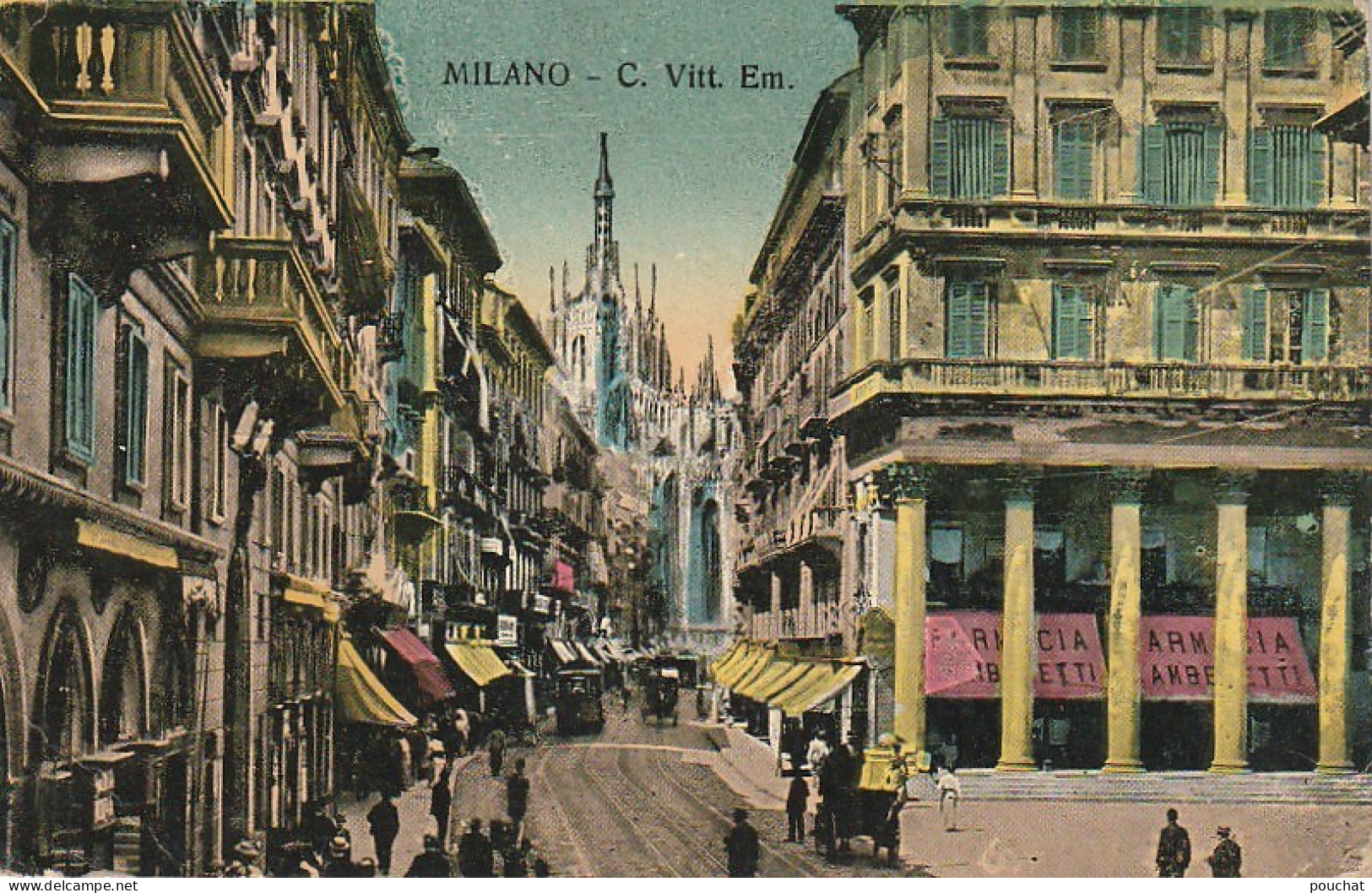 ZY 4- MILANO ( ITALIA ) - CORSO  VITTORIO EMANUELE  - 2 SCANS - Milano (Mailand)