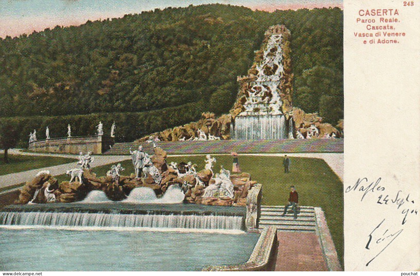 ZY 4- CASERTA ( ITALIA ) - PARCO REALE - CASCATA - VASCA DI VENERE E DI ADONE - 2 SCANS - Caserta