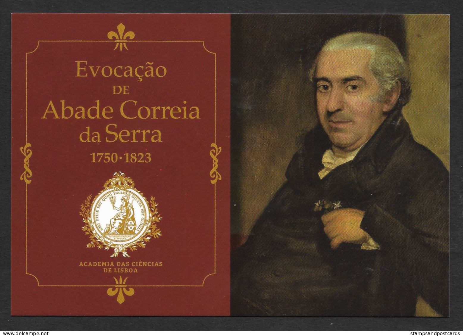 Portugal Entier Postal 2023 Abbé Correia Da Serra Botaniste Géologue Cachet Stationery Botanist Geologist Pmk - Postal Stationery