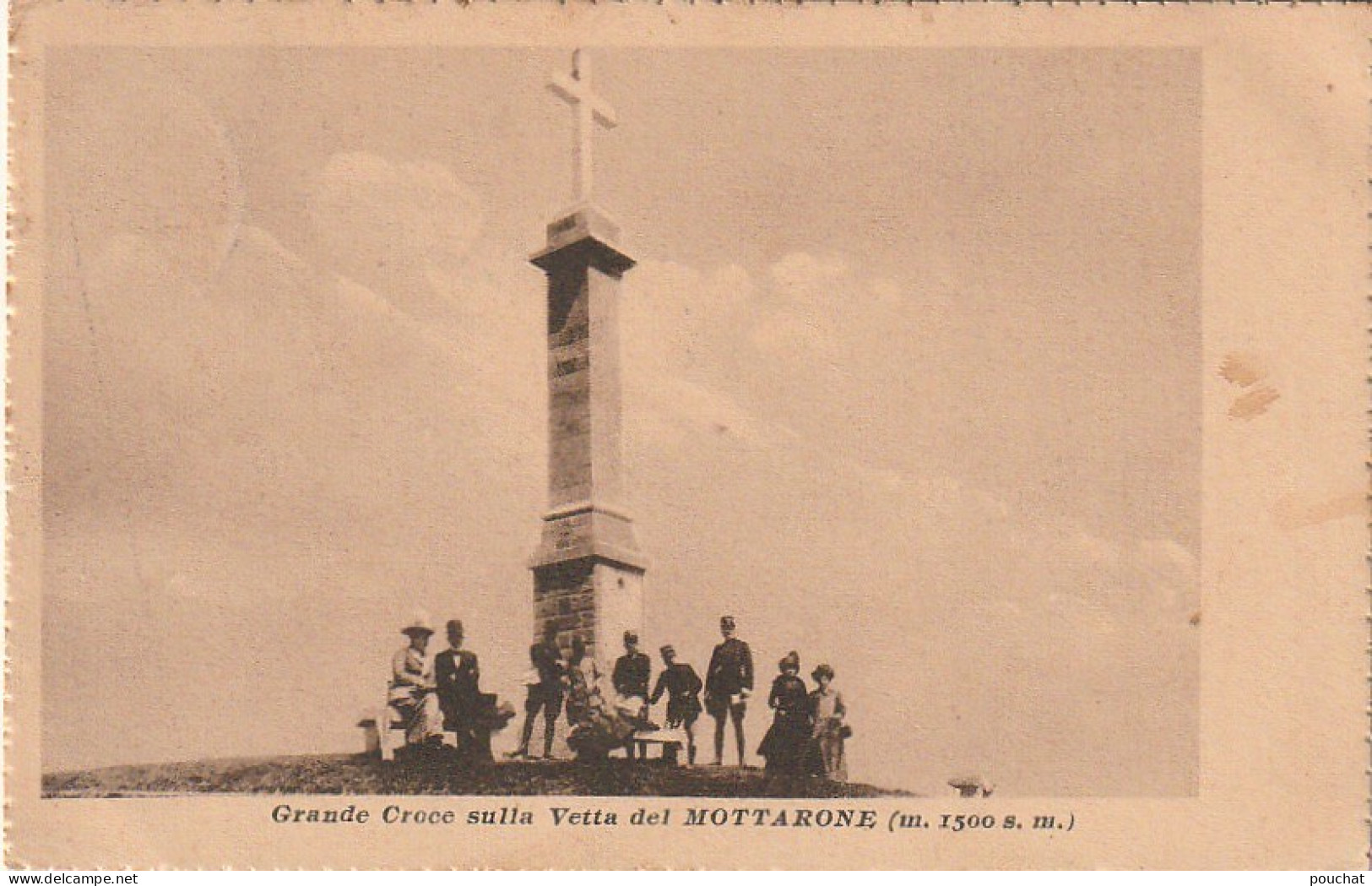 ZY 4- ( ITALIA ) - GRANDE CROCE SULLA VETTA DEL MOTTARONE - 2 SCANS - Verbania