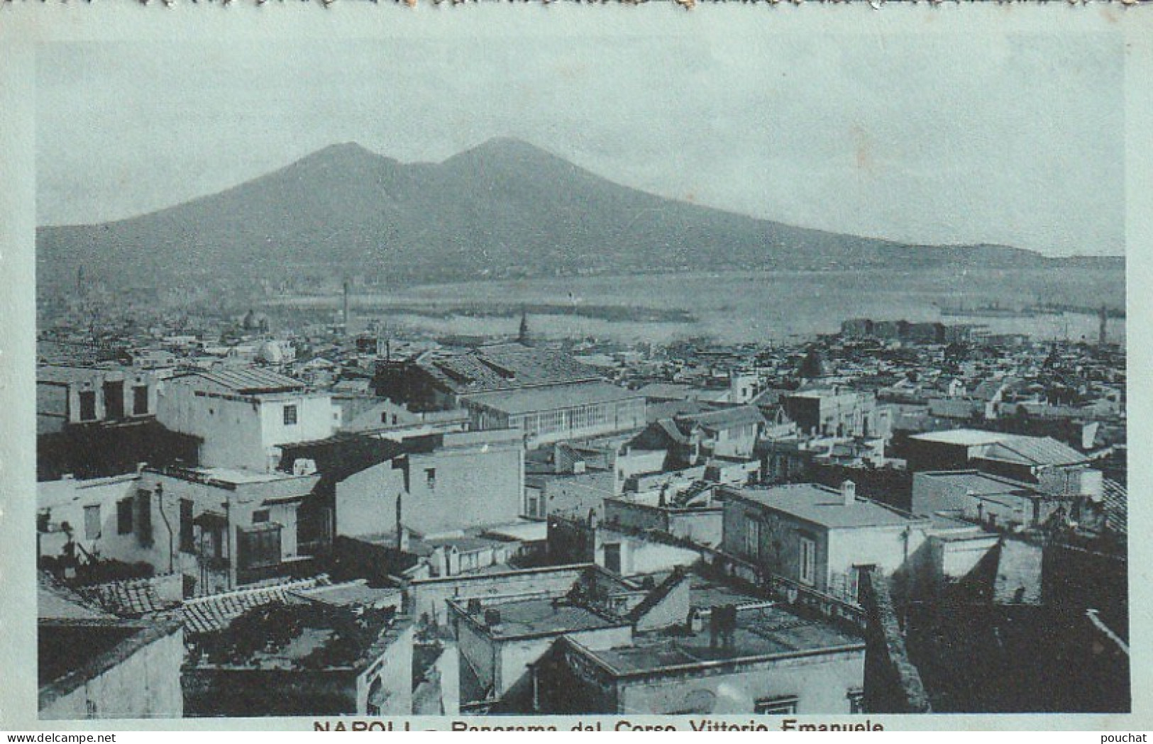 ZY 4- NAPOLI ( ITALIA ) - PANORAMA DAL CORSO VITTORIO EMANUELE - 2 SCANS - Napoli (Neapel)