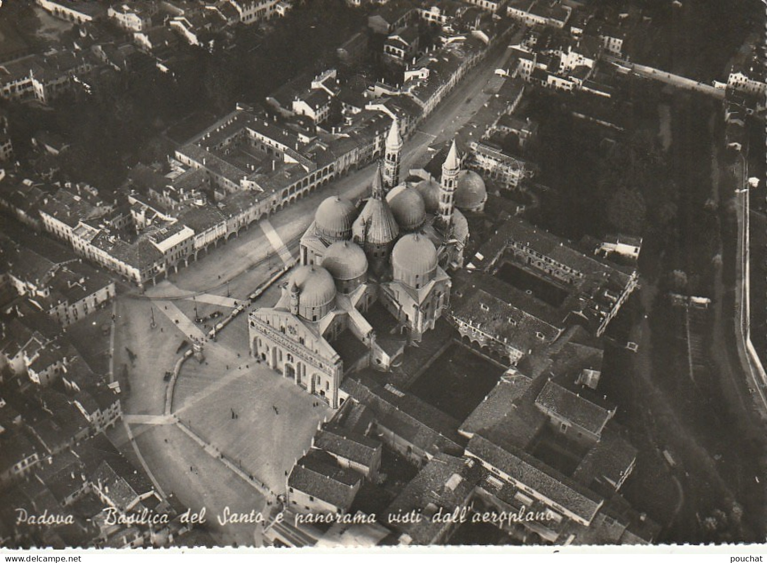 ZY 4- PADOVA ( ITALIA ) - BASILICA DEL SANTO E PANORAMA VISTI DALL AEROPLANO - 2 SCANS - Padova (Padua)