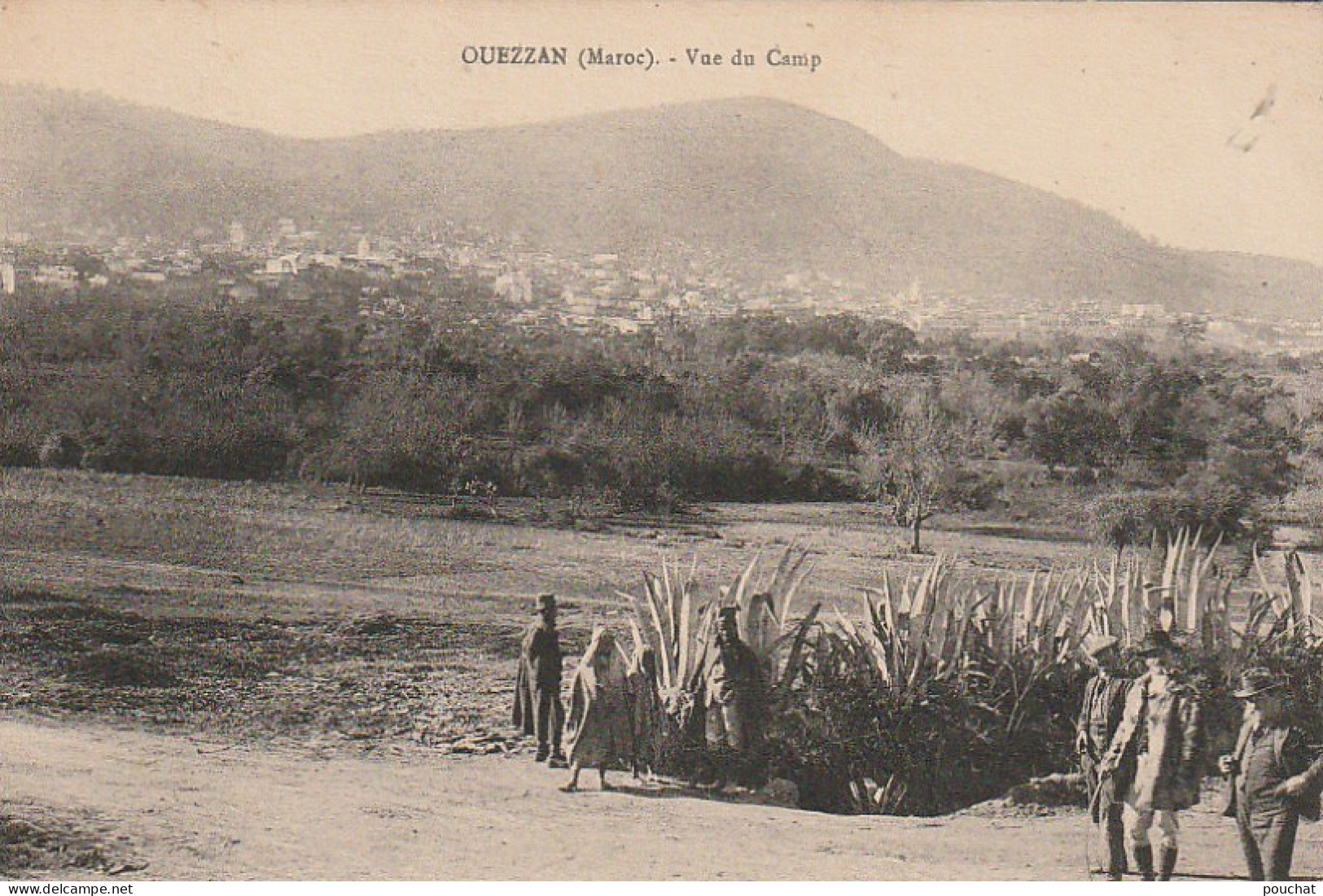 ZY 5- OUEZZAN ( MAROC) - VUE DU CAMP - 2 SCANS - Otros & Sin Clasificación