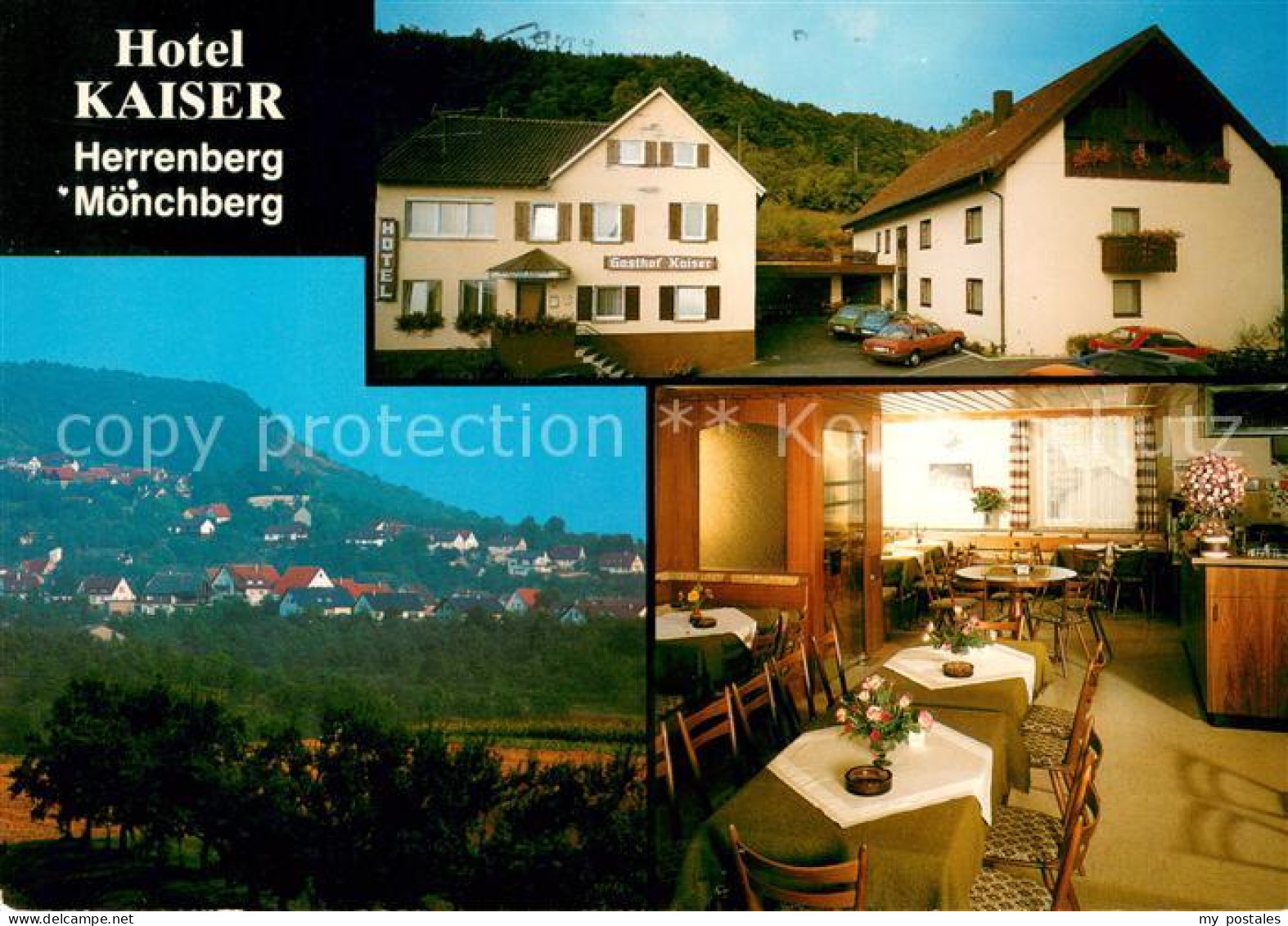 73652694 Moenchberg Herrenberg Gasthof Hotel Kaiser Restaurant Stadtpanorama Moe - Autres & Non Classés