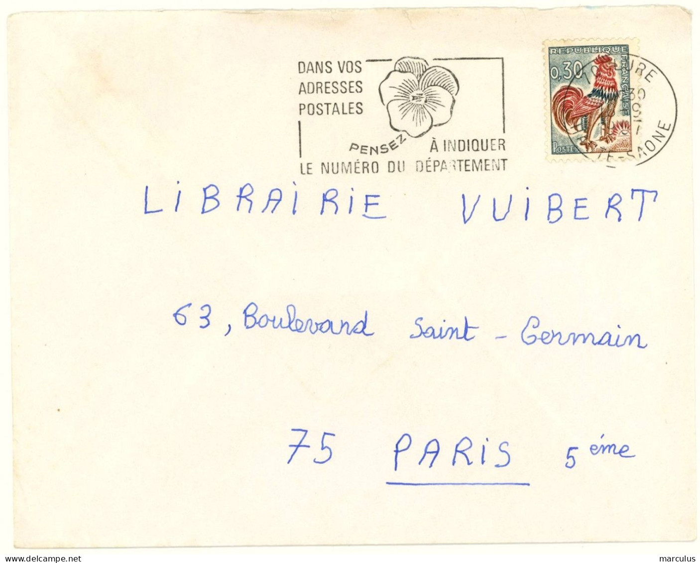 70 LURE HAUTE SAONE 1967 : DANS VOS ADRESSES ... - Mechanical Postmarks (Advertisement)