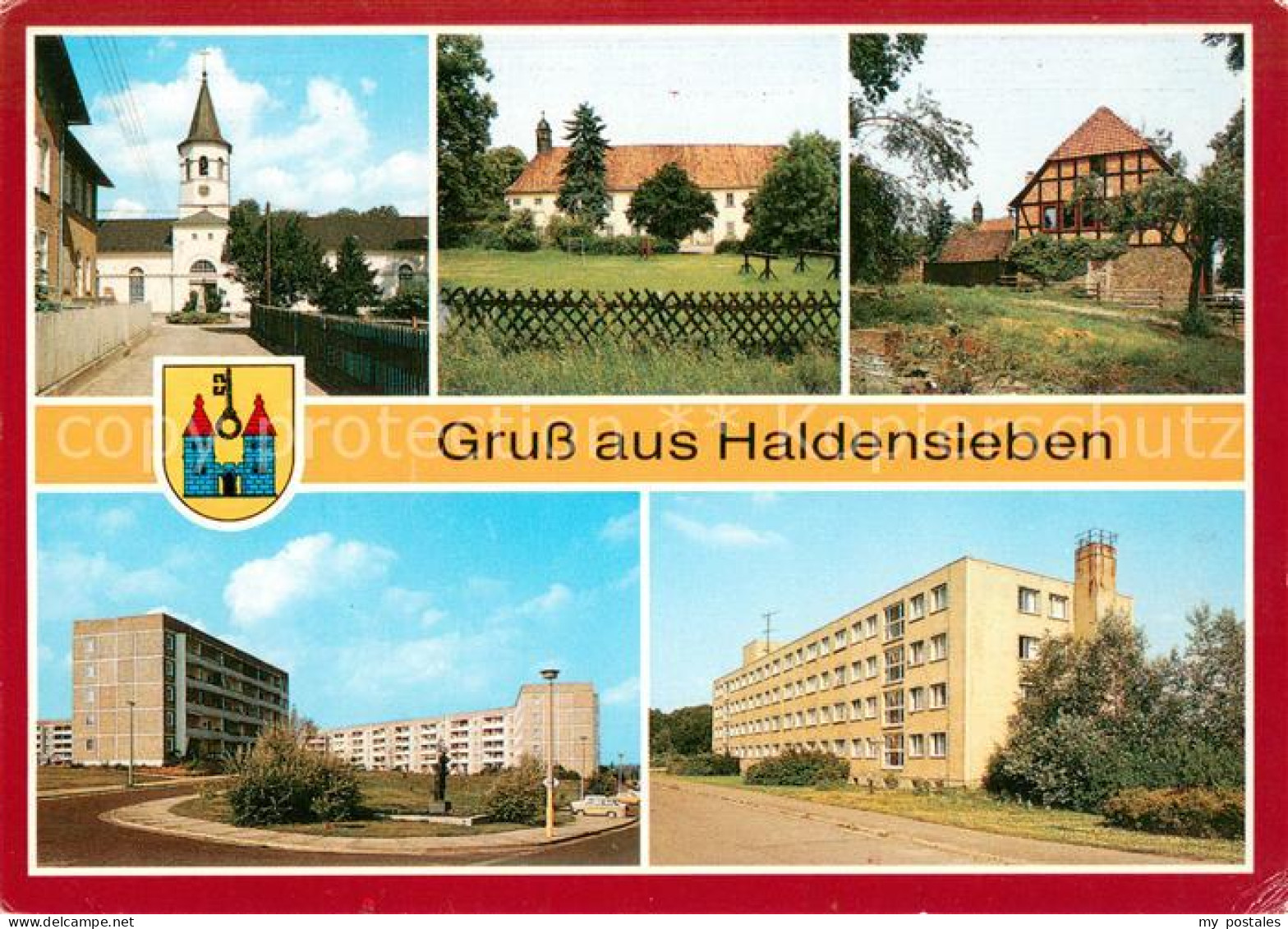 73652690 Haldensleben Kirche Berufsschule Friedrich Engels Oelmuehle Sueplinger  - Haldensleben