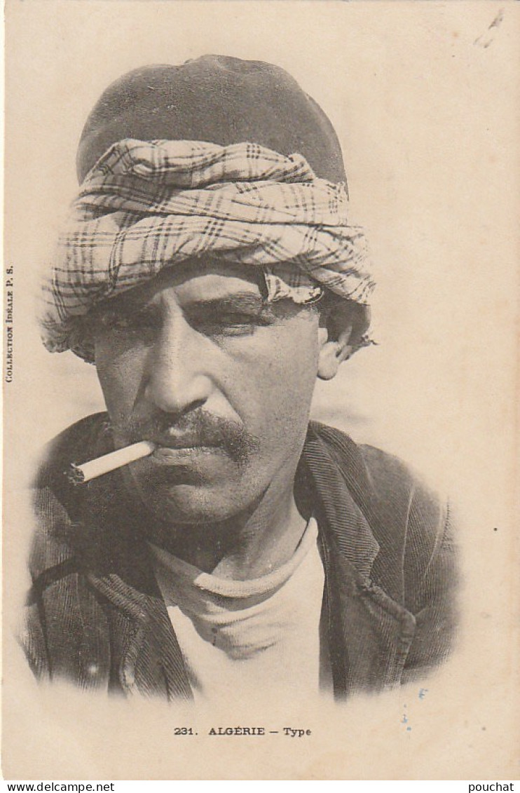 ZY 7-( ALGERIE ) - TYPE - PORTRAIT -  2 SCANS - Men