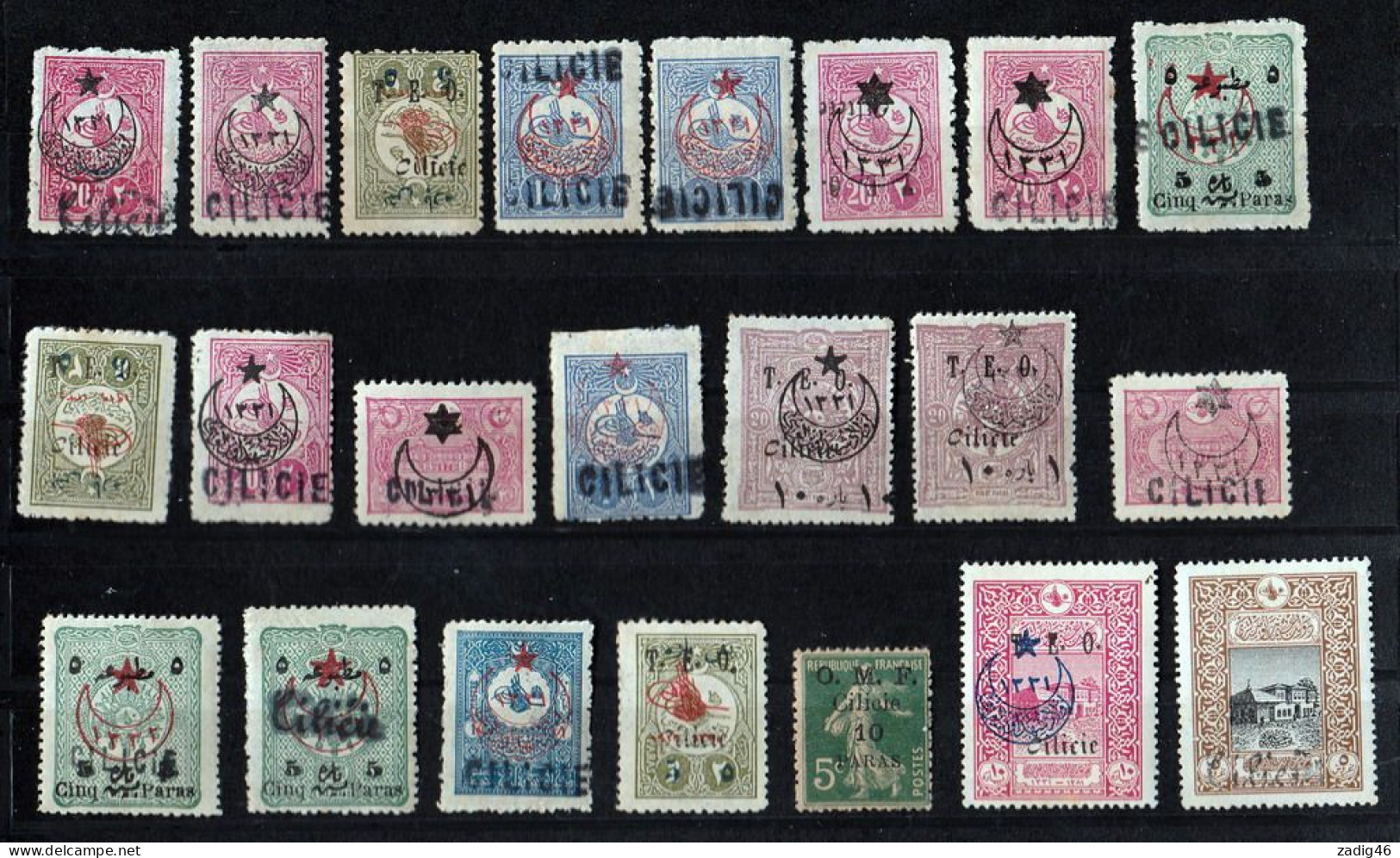 CILICIE - LOT DE 50 TIMBRES NEUFS AVEC INFIMES TRACES DE CHARNIERES - 2 SCANS - Nuevos