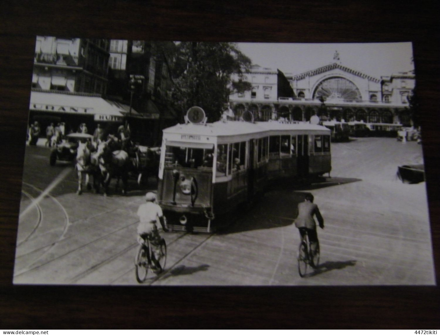 Photographie - Paris (75) - Tramway - Départ Gare De L'Est - Collection Favière - 1938 - SUP (HV 97) - Public Transport (surface)