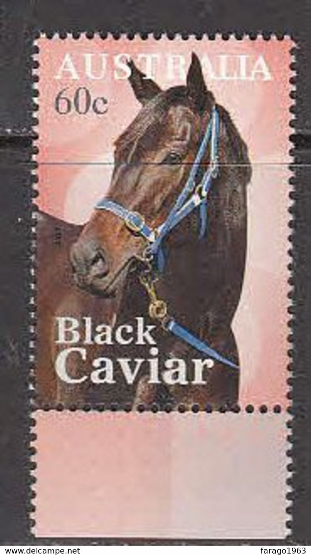 2013 Australia Black Caviar Horses Complete Set Of 1 MNH - Nuevos