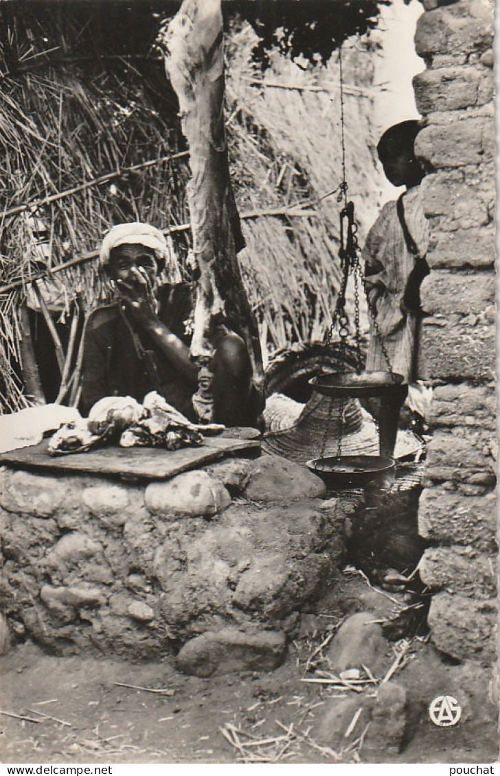 ZY 8-  LES SOUKS - L' ETAL DU BOUCHER - CORRESPONDANCE MARNIA ( MAGHNIA ) - 2 SCANS - Beroepen