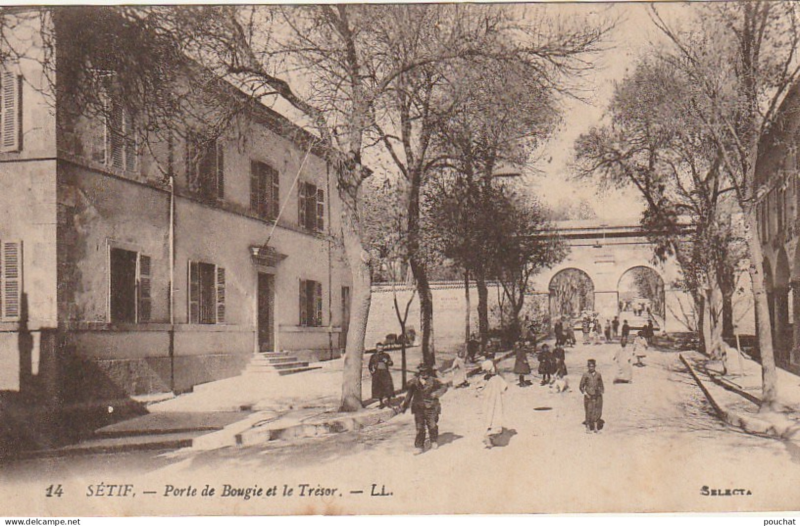 ZY 8- SETIF ( ALGERIE ) - PORTE DE BOUGIE ET LE TRESOR  - ANIMATION - 2 SCANS - Setif