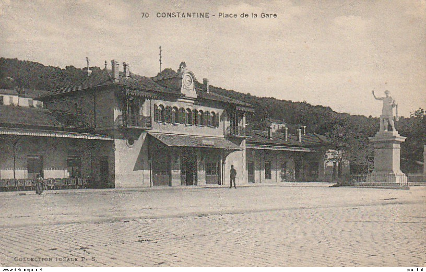 ZY 8- CONSTANTINE ( ALGERIE ) - PLACE DE LA GARE - 2 SCANS - Constantine