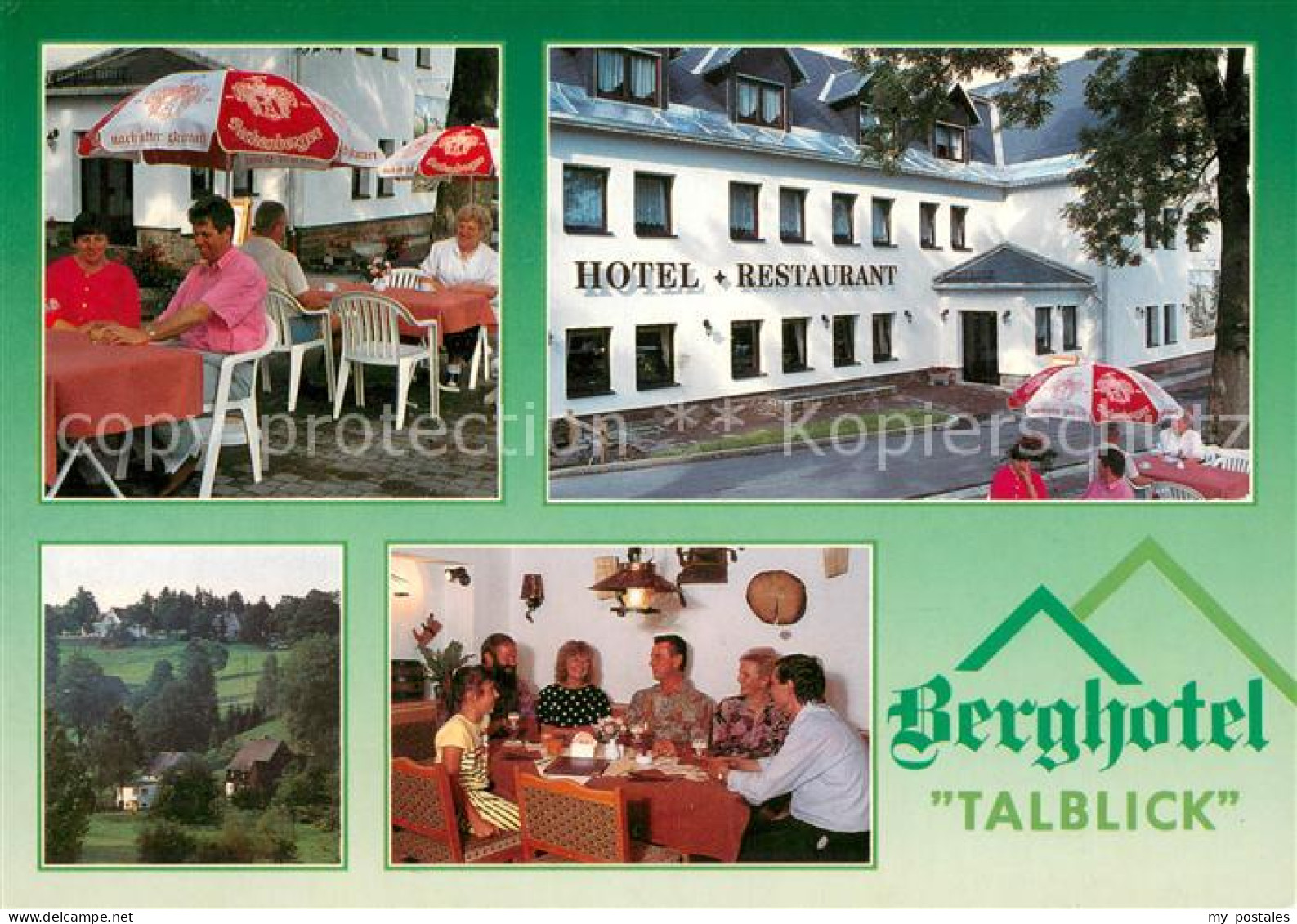 73652651 Holzhau Rechenberg-Bienenmuehle Erzgebirge Berghotel Talblick Terrasse  - Rechenberg-Bienenmühle