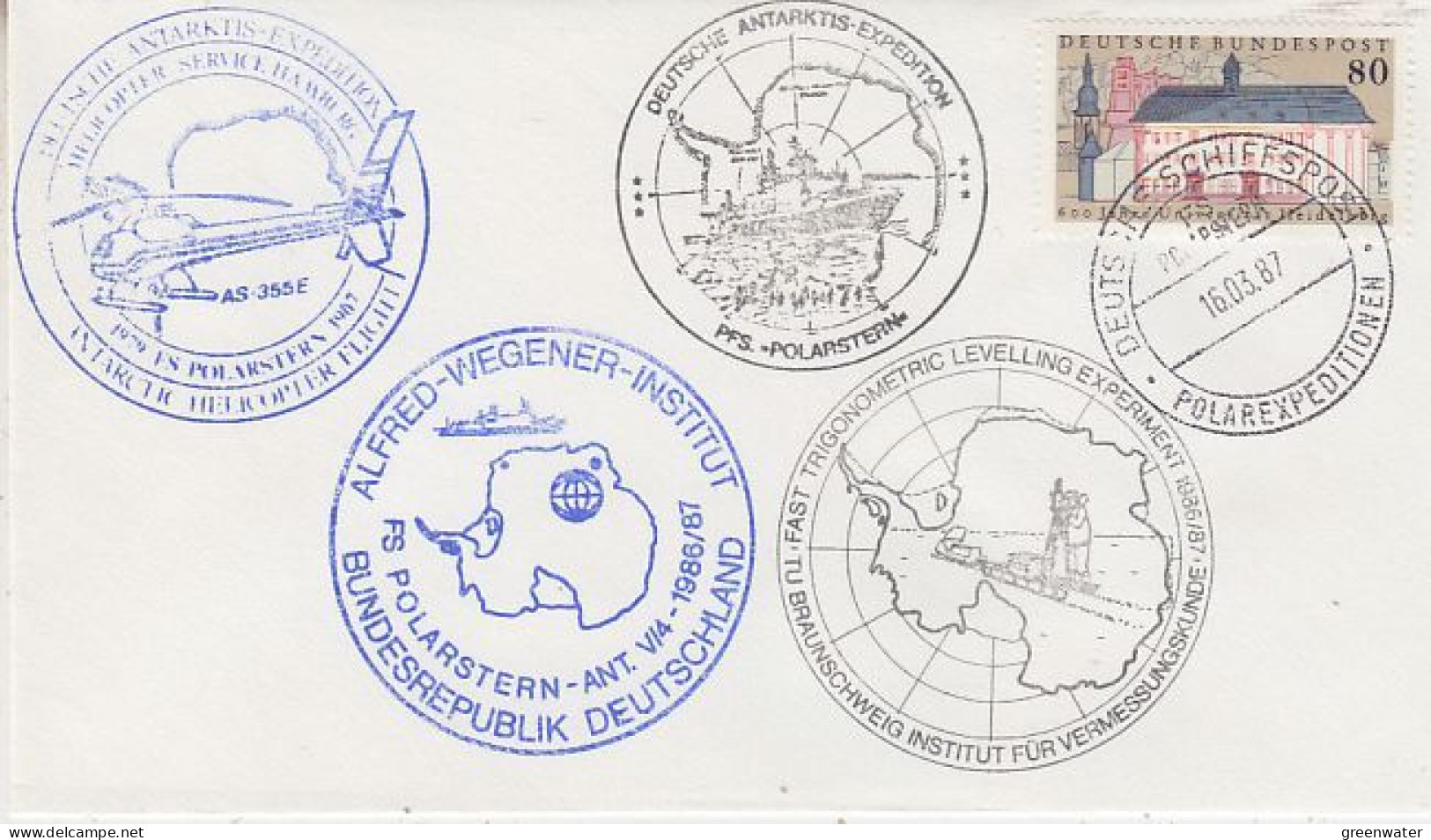 Germany FS Polarstern Deutsche Antarktis Expedition Ca Polarstern  16.3.1987 (GS220) - Antarctic Expeditions