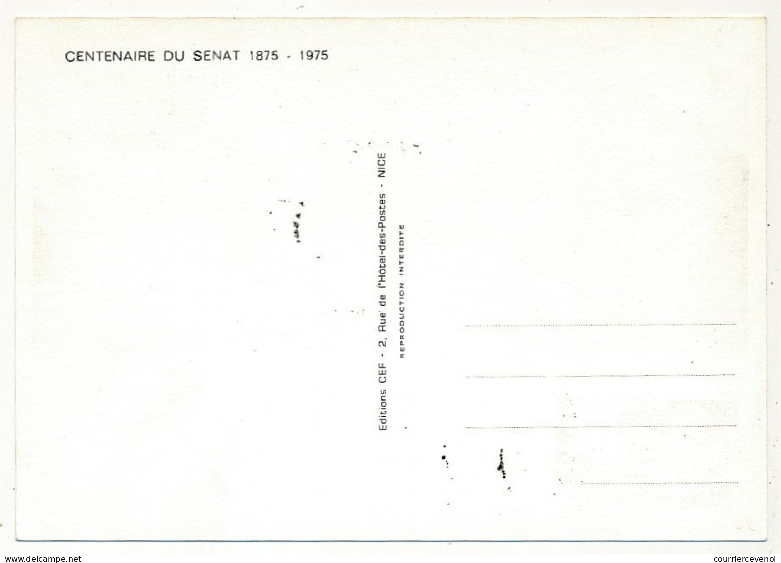 FRANCE => Carte Maximum - 1,20 F -Sénat De La République - PARIS - 24/5/1975 - 1970-1979