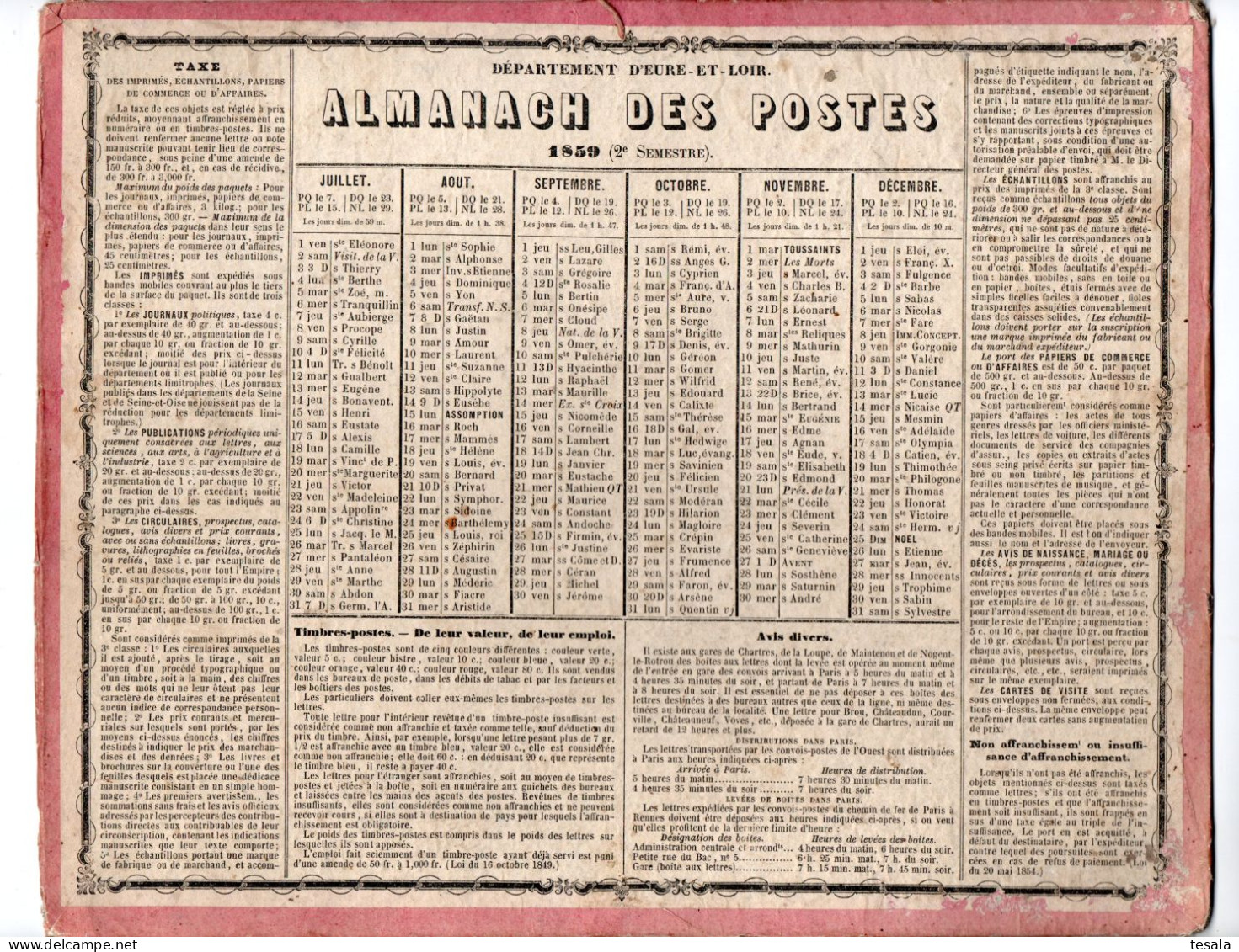 CALENDRIER - Grand Format : ...-1900