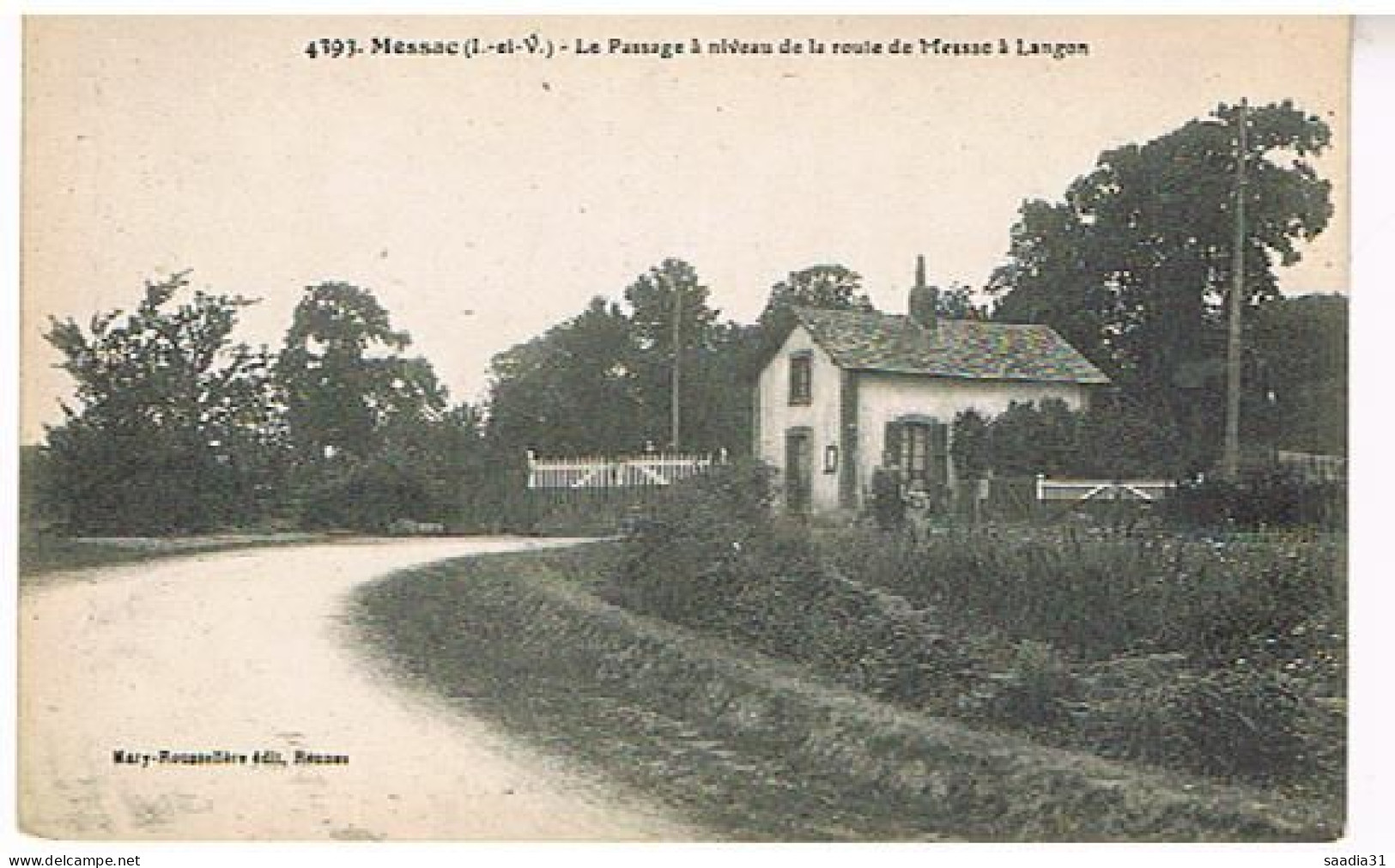 35   MESSAC LE PASSAGE A NIVEAU DE LA ROUTE DE MESSAC A  LANGON - Otros & Sin Clasificación