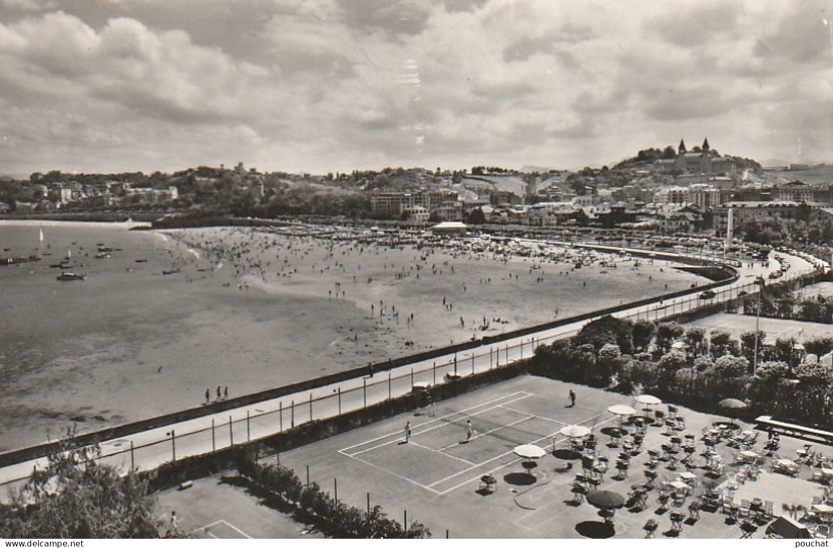 ZY 11 - SAN SEBASTIAN ( ESPANA ) - PLAYA DE ONDARRETA  Y EL TENIS - 2 SCANS - Guipúzcoa (San Sebastián)