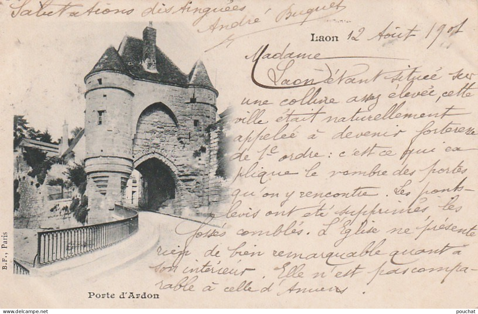 ZY 14-(02) LAON - PORTE D' ARDON - 2 SCANS - Laon