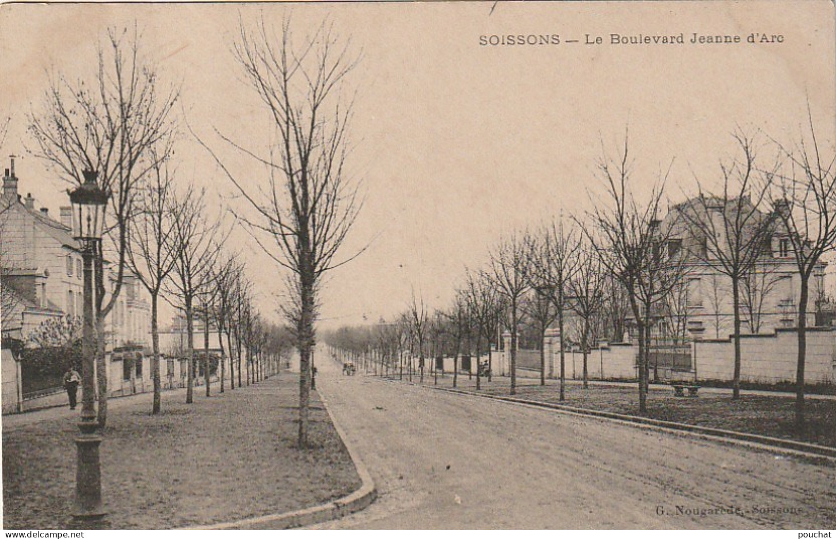 ZY 14-(02) SOISSONS - LE BOULEVARD JEANNE D' ARC - 2 SCANS - Soissons