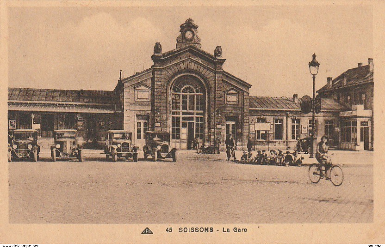 ZY 14-(02) SOISSONS - LA GARE - 2 SCANS - Soissons