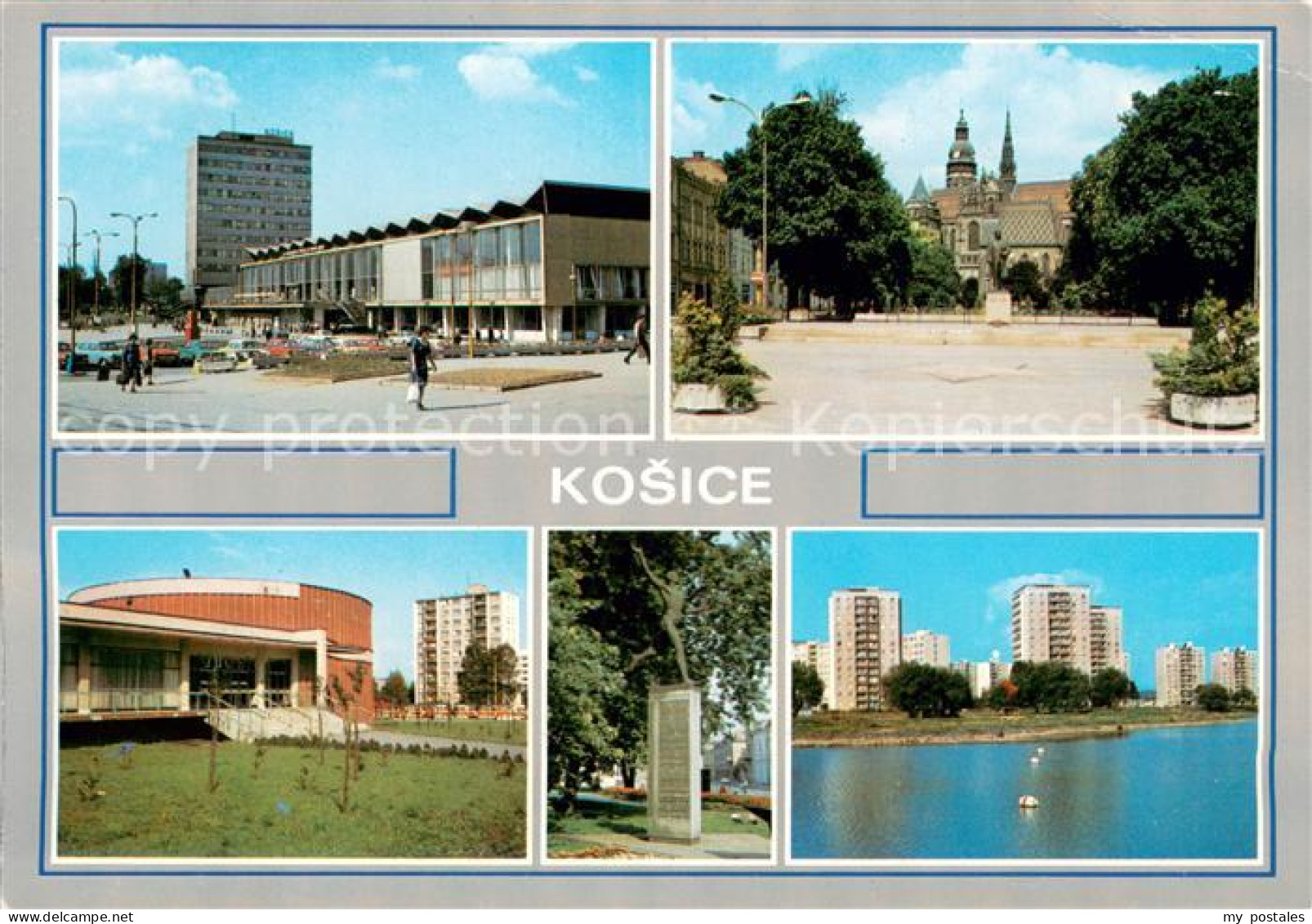 73652592 Kosice_Kassa_Kaschau_Slovakia Teilansichten Platz Denkmal Wohnsiedlung  - Slowakei
